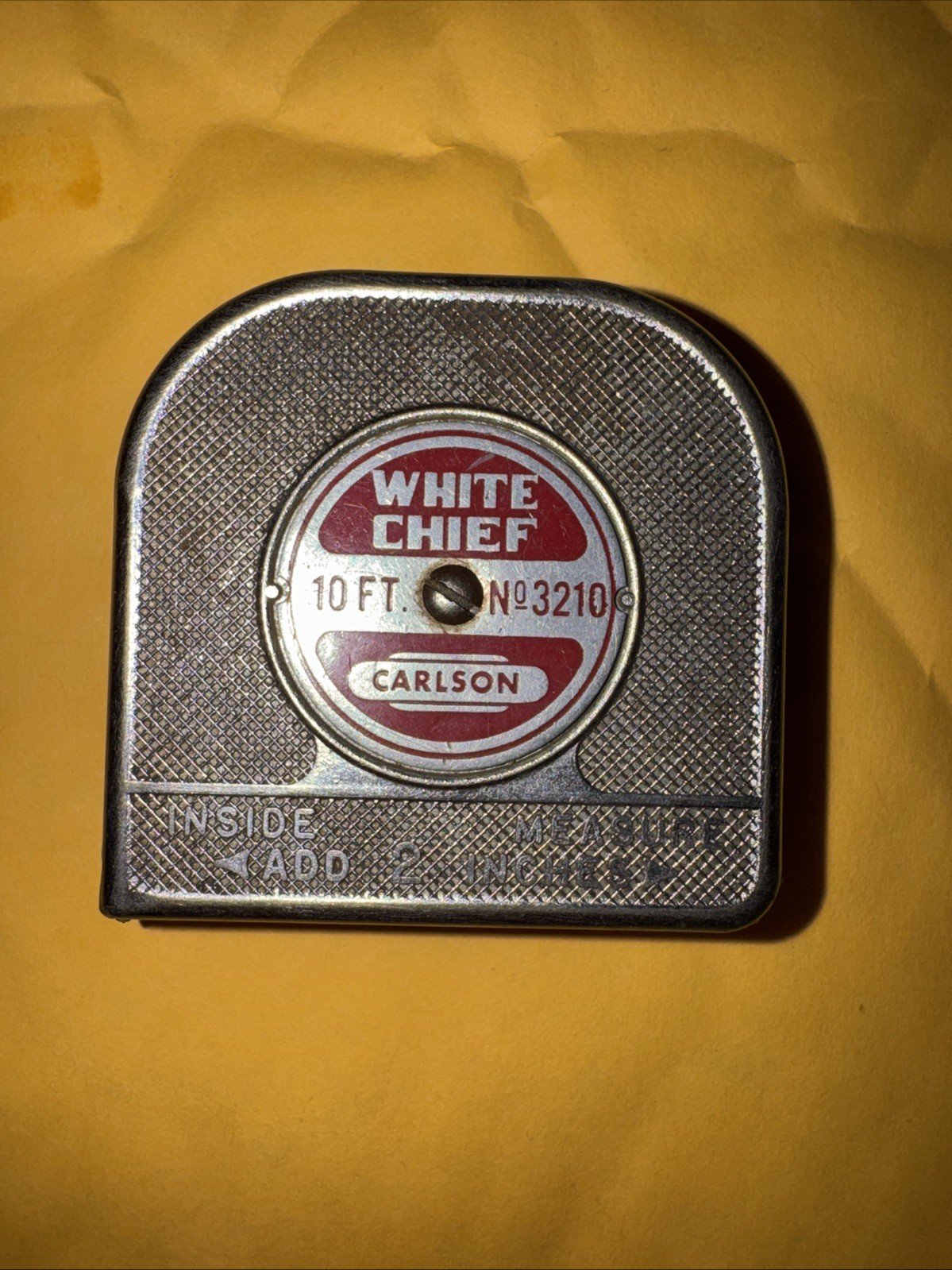 Carlson and Sullivan White Chief 10 Ft Swivel Head No. 3210 Tape Measure