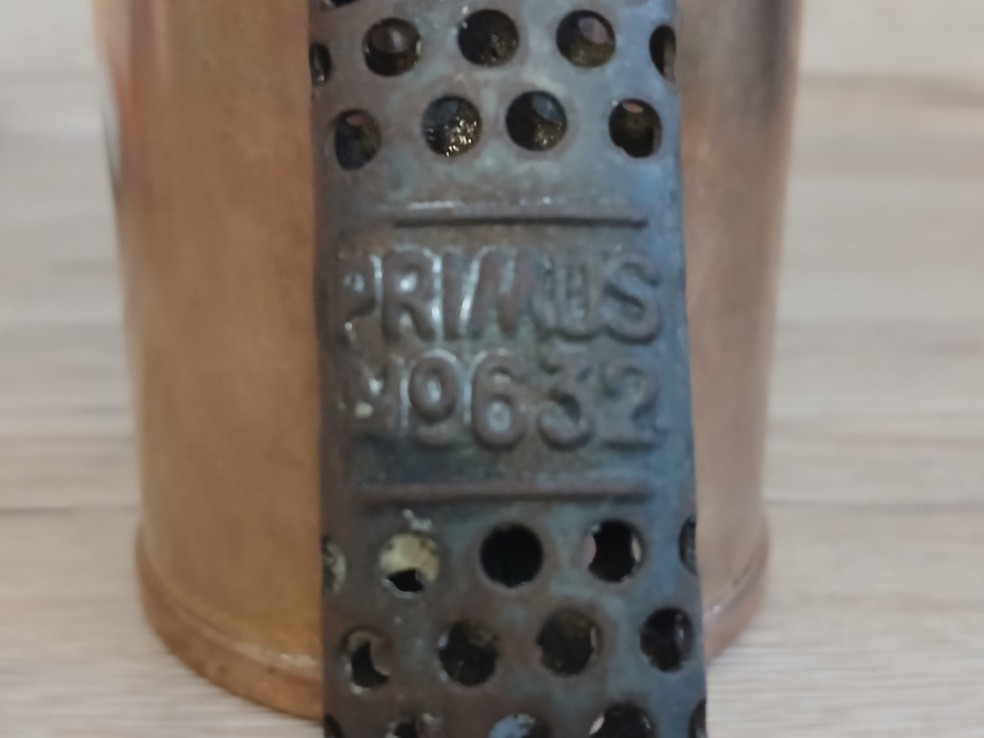 Vintage PRIMUS No 632 Brass Blow Lamp Blow Torch Lamp Sweden Mesh Handle – Rare
