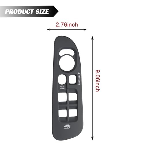 Gray Master Power Door Window Switch Bezel Front Driver Side | for Left Grey