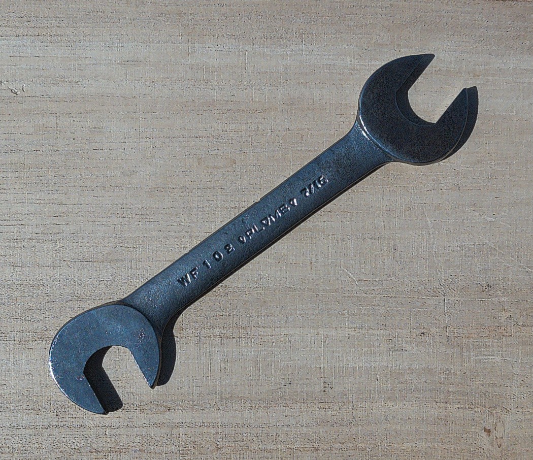 Vintage PLOMB Tools 7/16 inch Angle Head Ignition Wrench Model No. WF-102