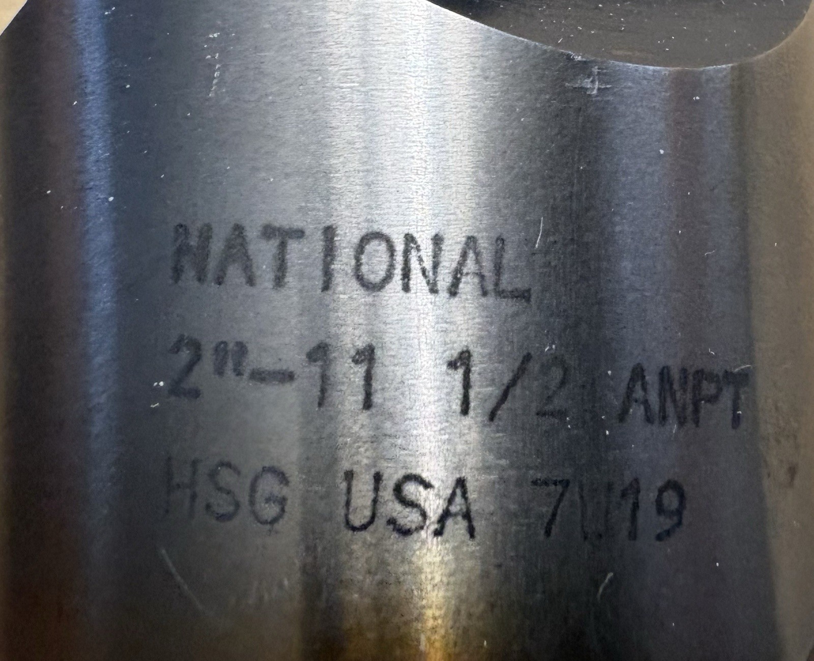 Used Vintage Tools National Machinist Tap 2” – 11-1/2 ANPT NSG USA Tap & Die