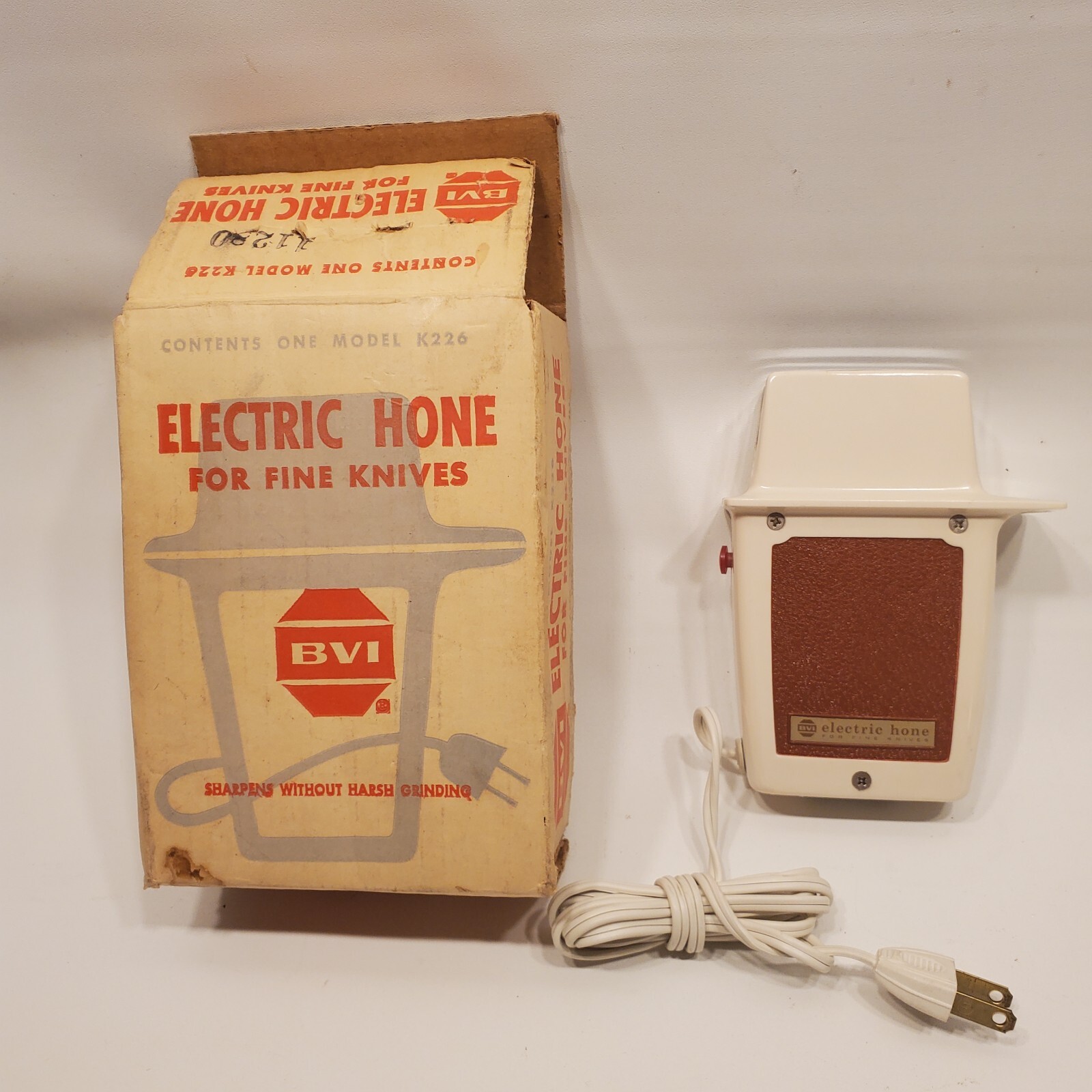 Vintage BVI Burgess Vibrocrafters Inc. Electric Hone Model K226