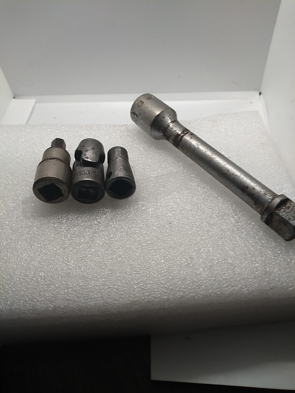 Vintage Lot Of 4 BON-E-CON 1/2″ Drive Extension Bar 5” Chrome ZA605 BONNEY, USA.