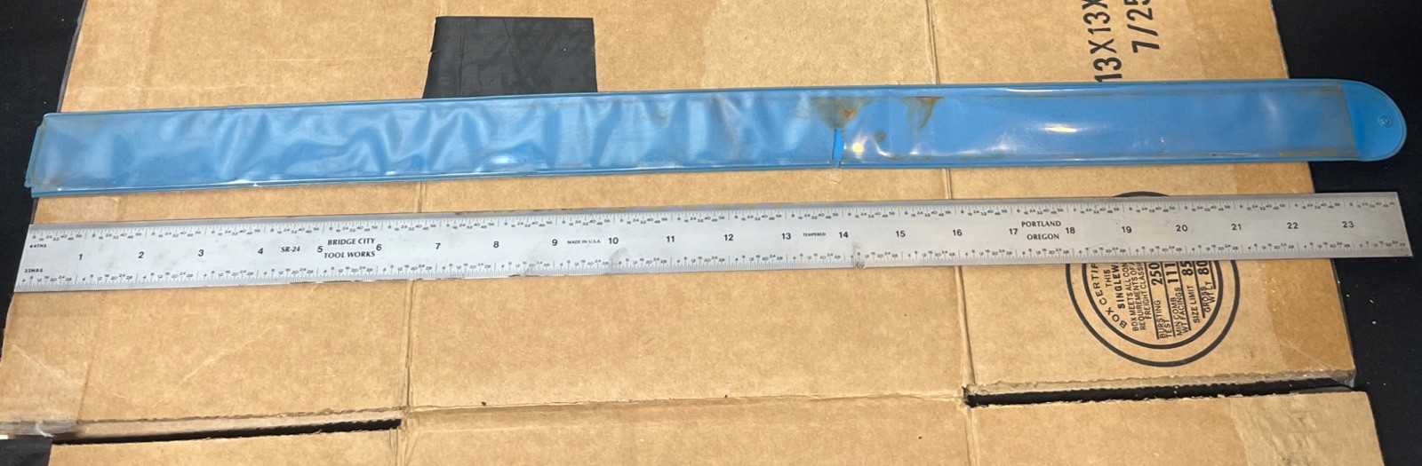 Bridge City Tool Works 1986 SR-24 SR24 Ruler Stainless Steel Bench Rule RARE