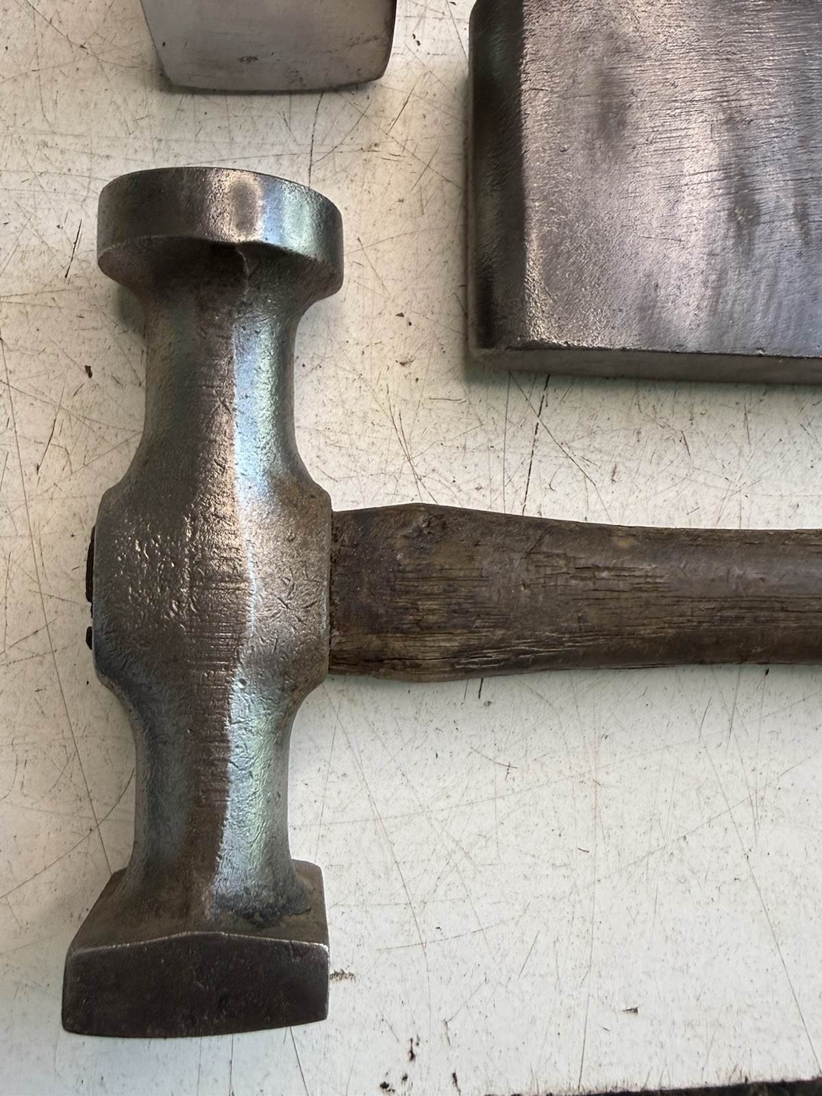 Auto Body Hammers and 2 Auto Body Dollies Unbranded