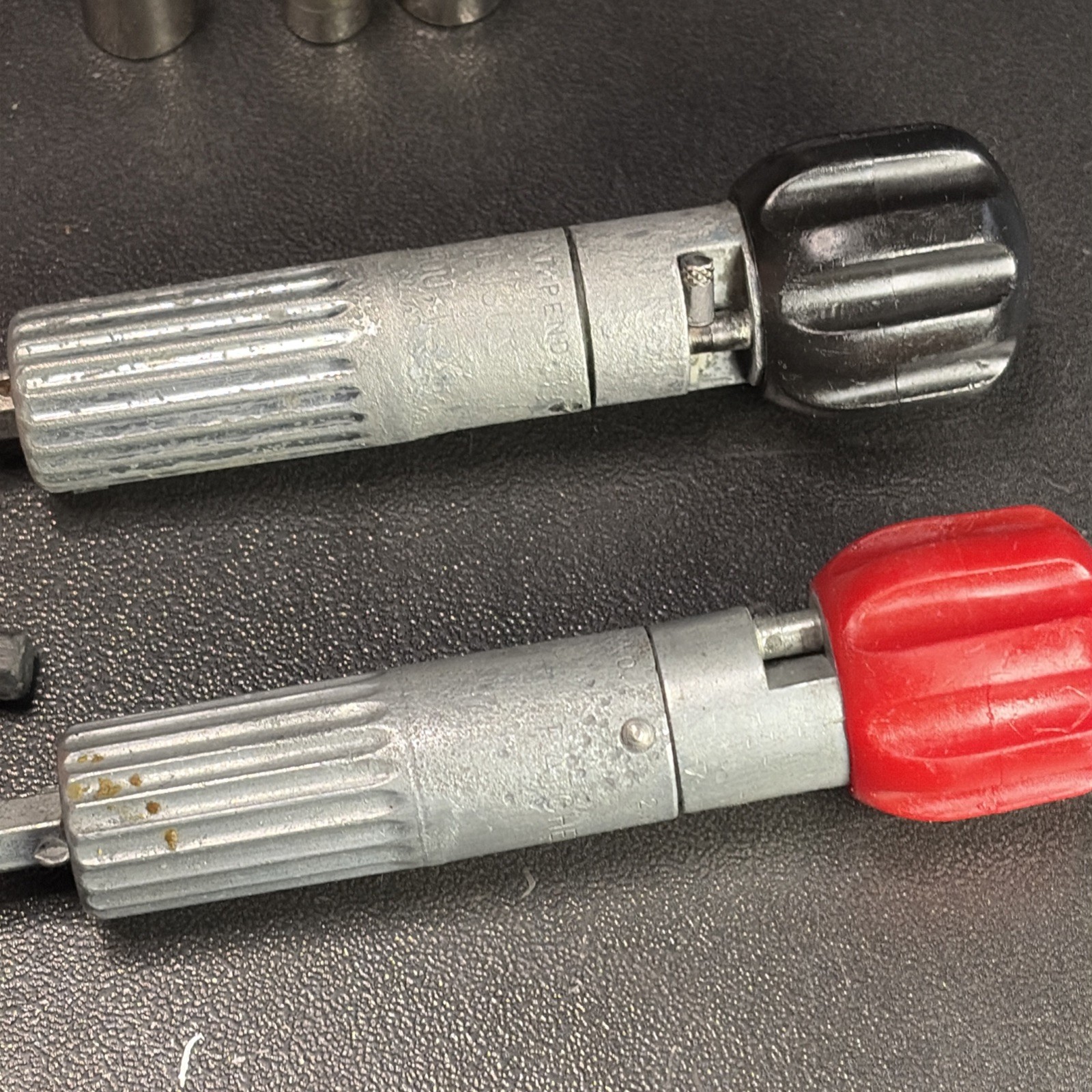 Lot Of 30 Vtg Assorted Hex Drive Sockets Wood Handle driver, Indestro, Ratchet