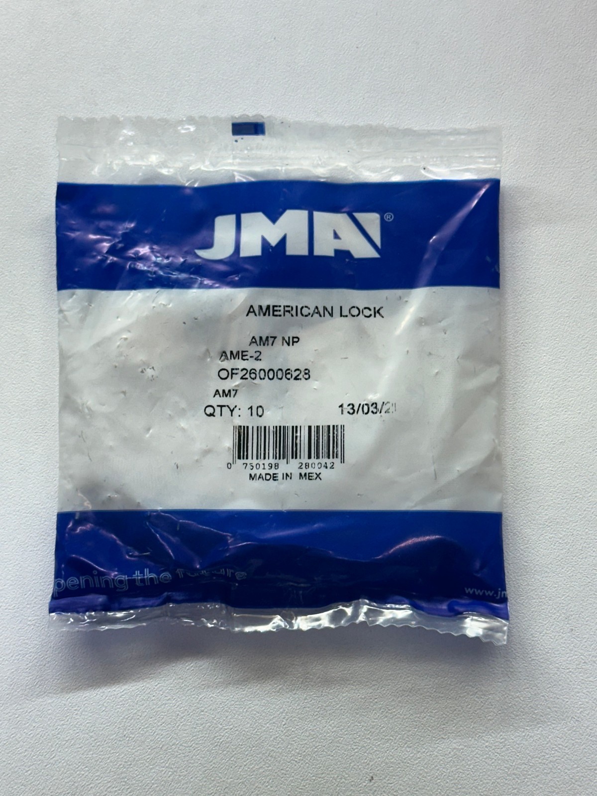 American Lock Key Blanks AM7 A1045 AM7 NP Six Pin Blank Keys 10 Each