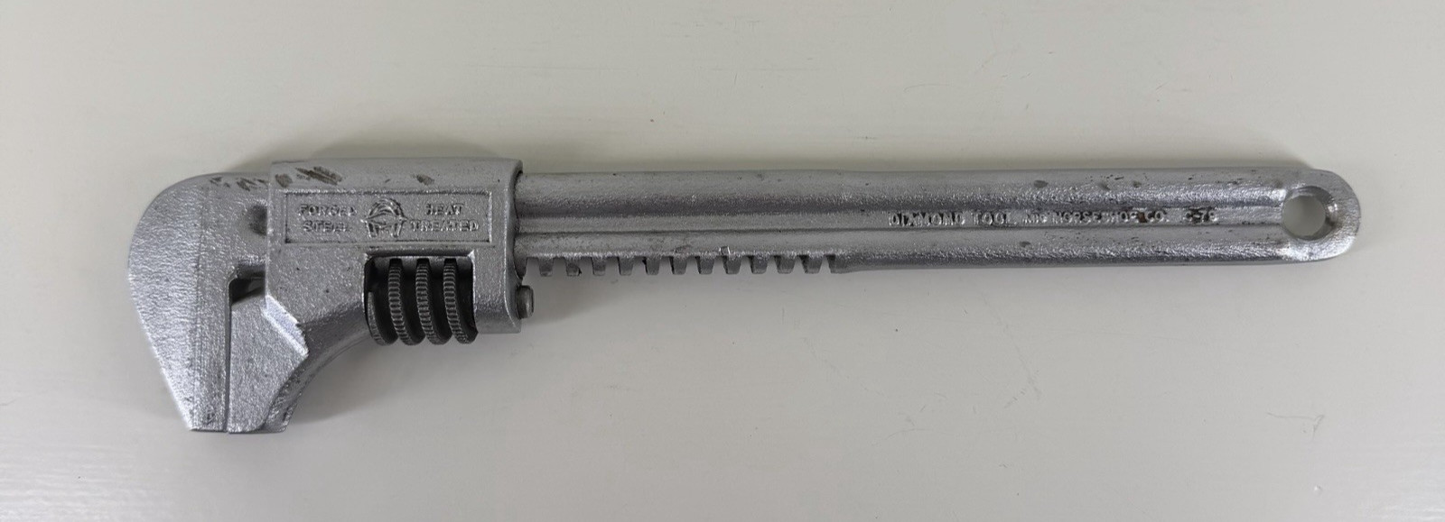 Vintage 9″ Diamond Calk Horseshoe Co. C79 Diamalloy Adjustable Monkey Wrench