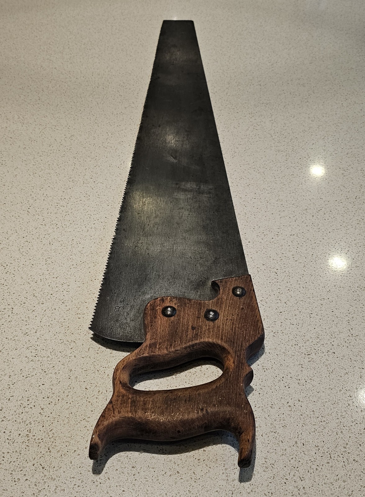 Vintage HSB Co. Chicago Hand Saw – Rare CRUSO Brand w/ Rooster Etch 26″