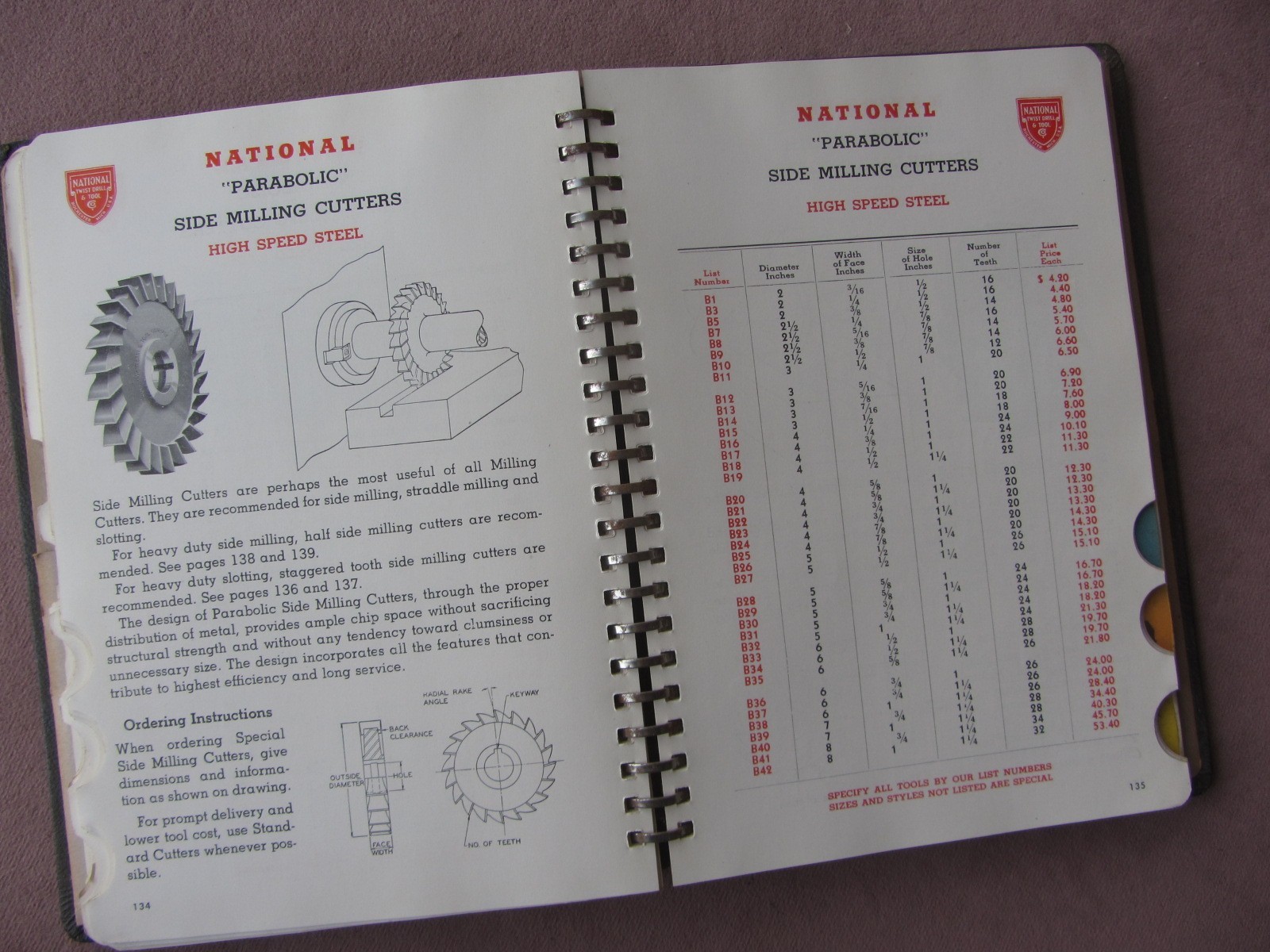 Vtg 1950s National Twist Drill & Tool Catalog #16 Technical Specs Rochester MI