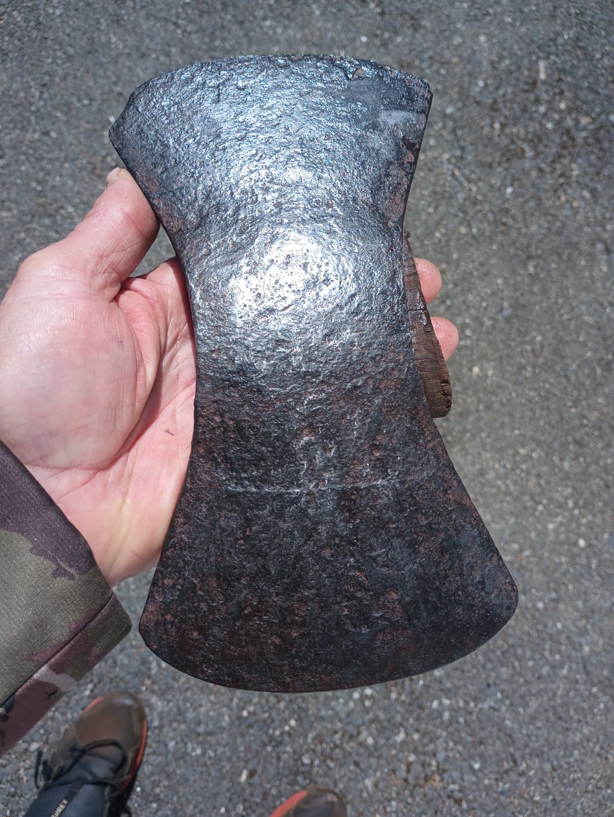 MWH Co Hand Made Double Bit Axe Head Vintage Original Collectible Tool 3.36 Lbs.