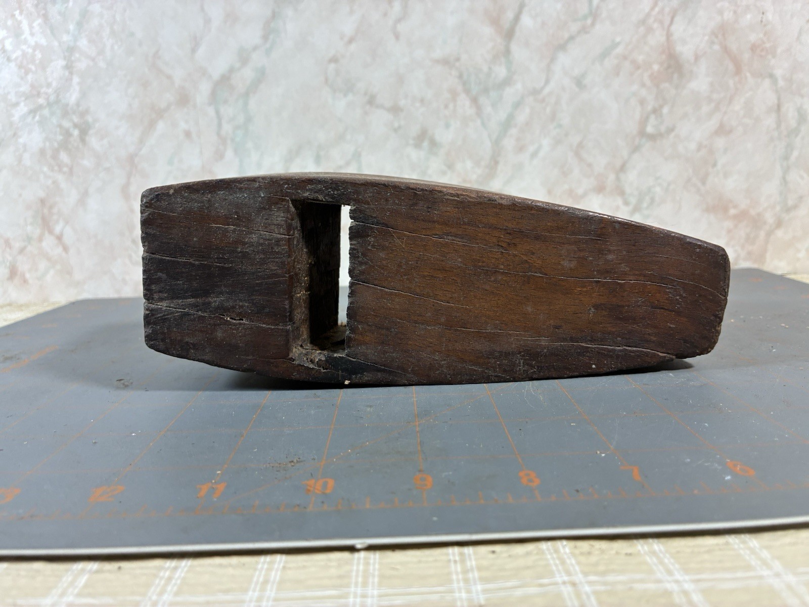 Antique Vintage Wooden Coffin Wood Working Hand Plane Ohio Tool Company