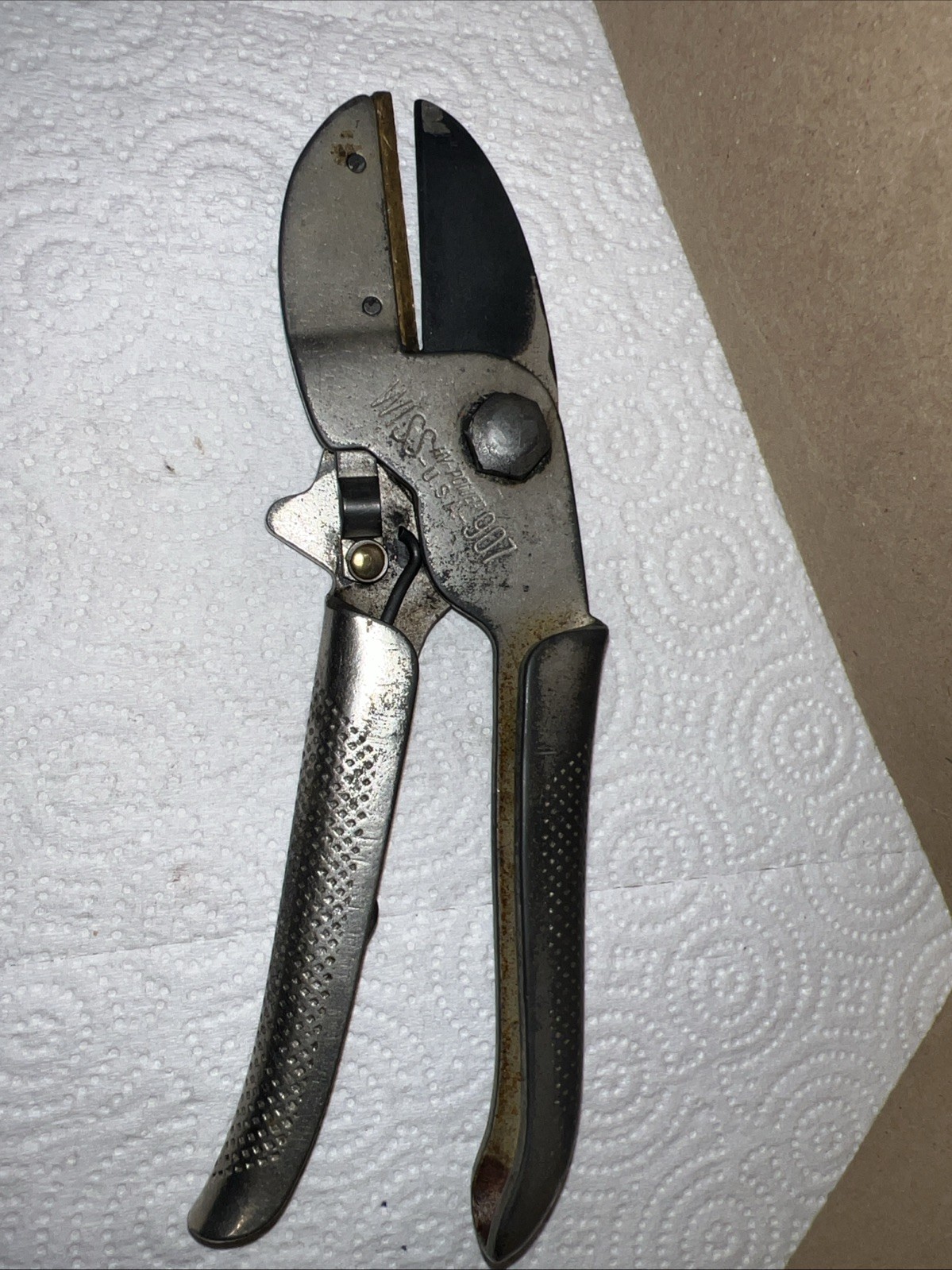 Vintage Wiss No. 907 HY-POWER Hand Pruner / Snips Tool Made in USA