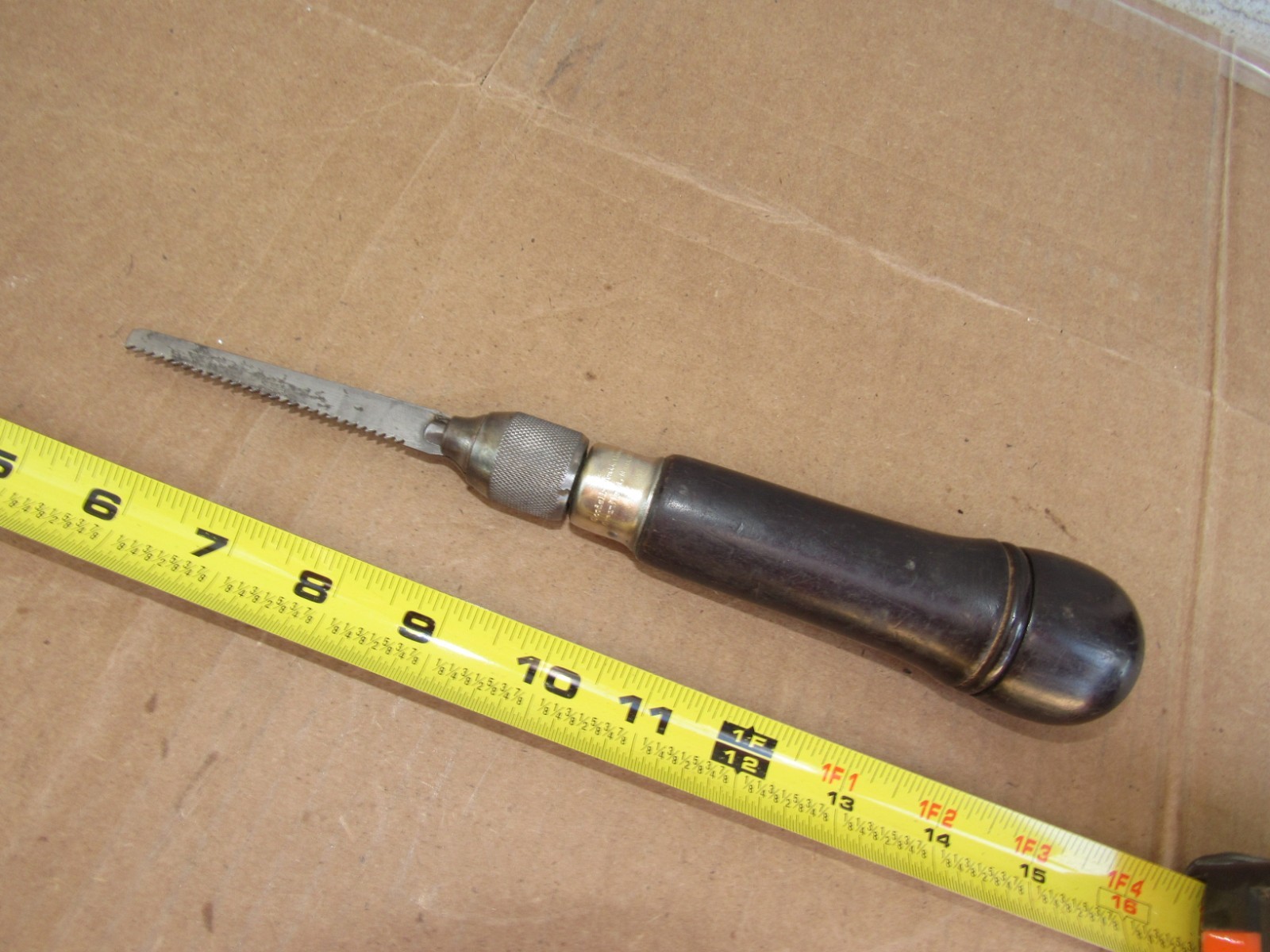 Goodell Pratt Co. Hand Tool Bakkelite Handle End With 9 Bits Attachments