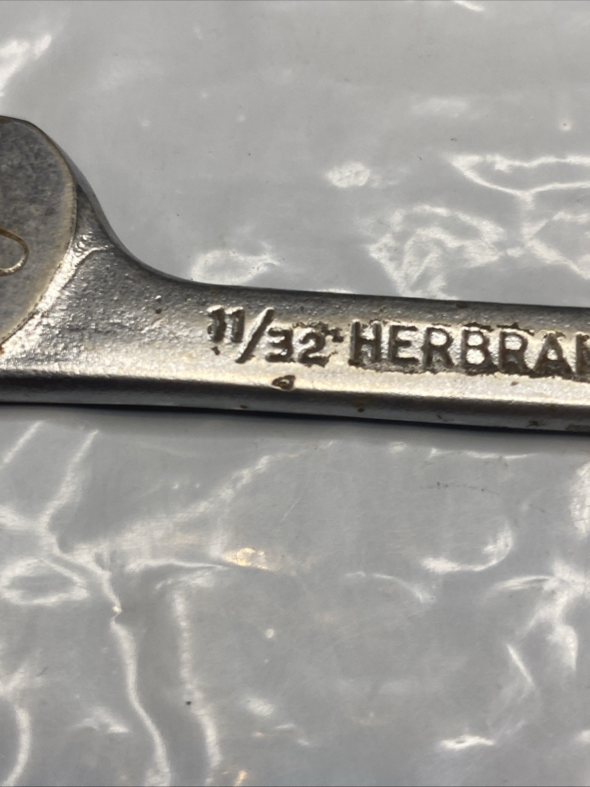 Vintage Herbrand 3/8” By 11/32” Ignition Wrench No 87- Made in USA Van Chrome
