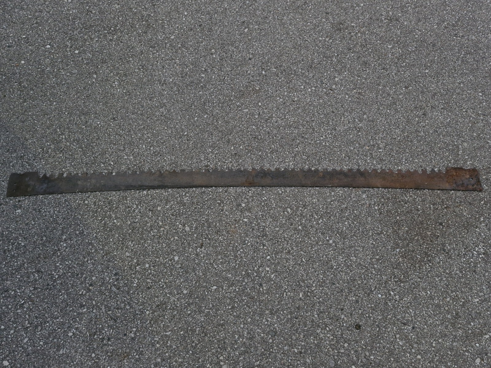 Vintage 2 man crosscut hand Saw decor, no handles