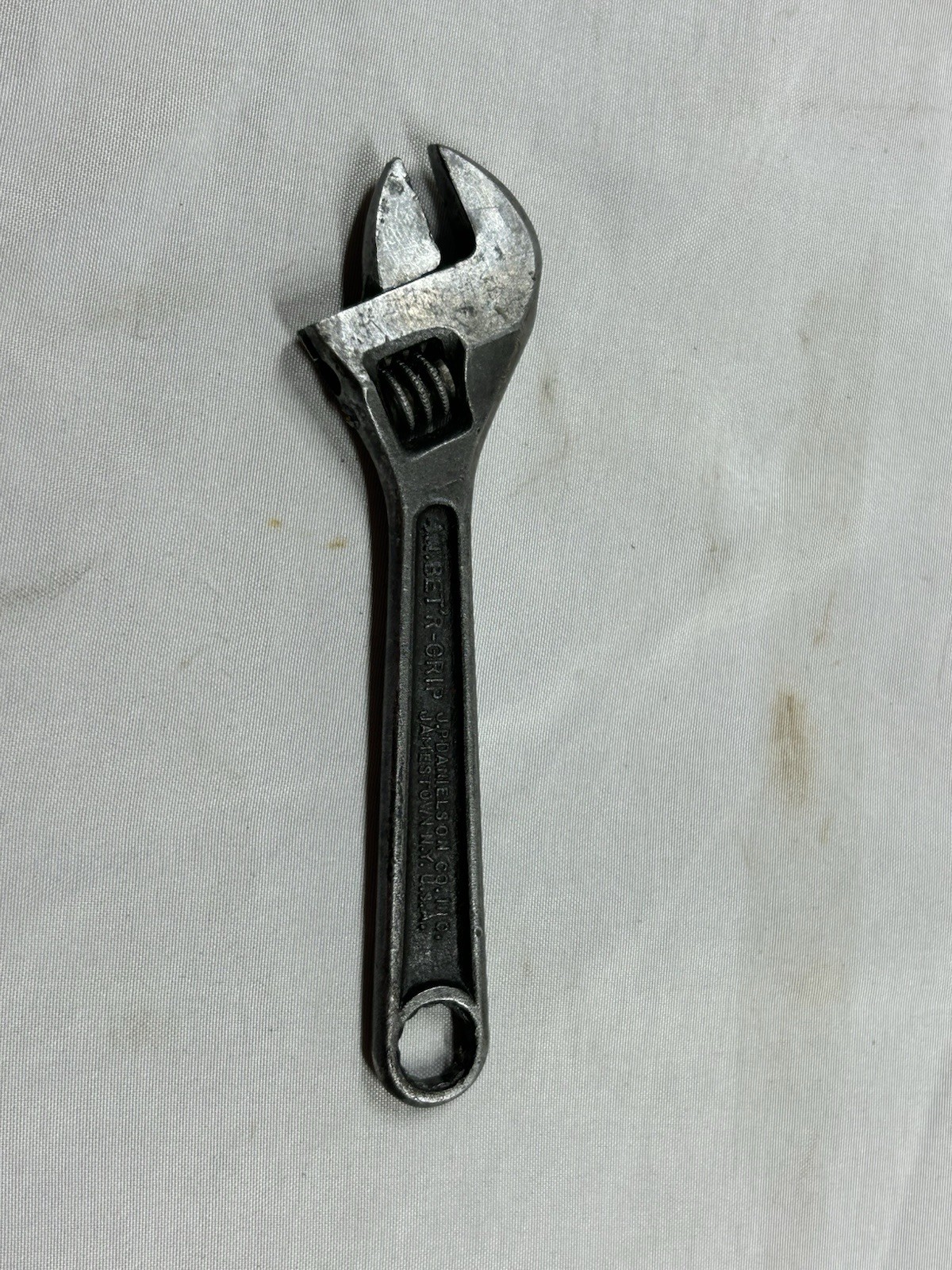 4” Vintage J.P. Danielson Adjustable Wrench BETR-GRIP USA Made