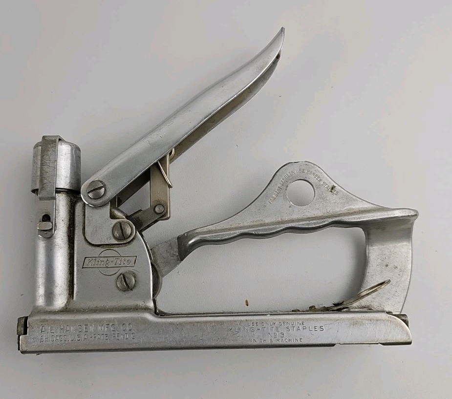 Vintage A L Hansen Kling Tite No 3 Stapler swingline arrow