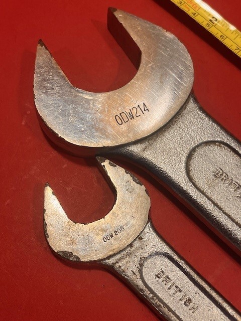 King Dick Whitworth Spanners Pair – B138 & A706 – British Made
