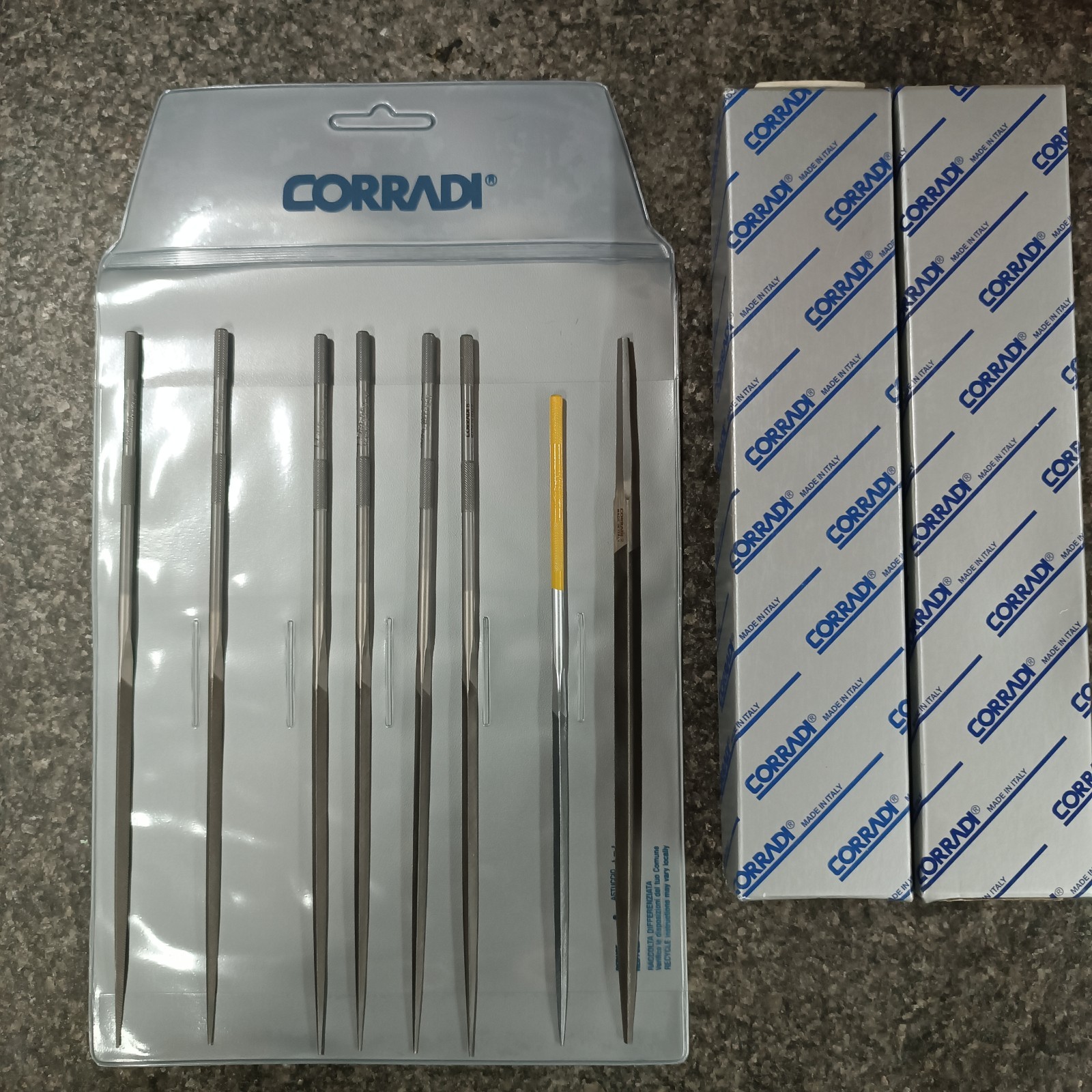CORRADI Special set hand saw sharpening files, set of 8 dovetail saw handsaw