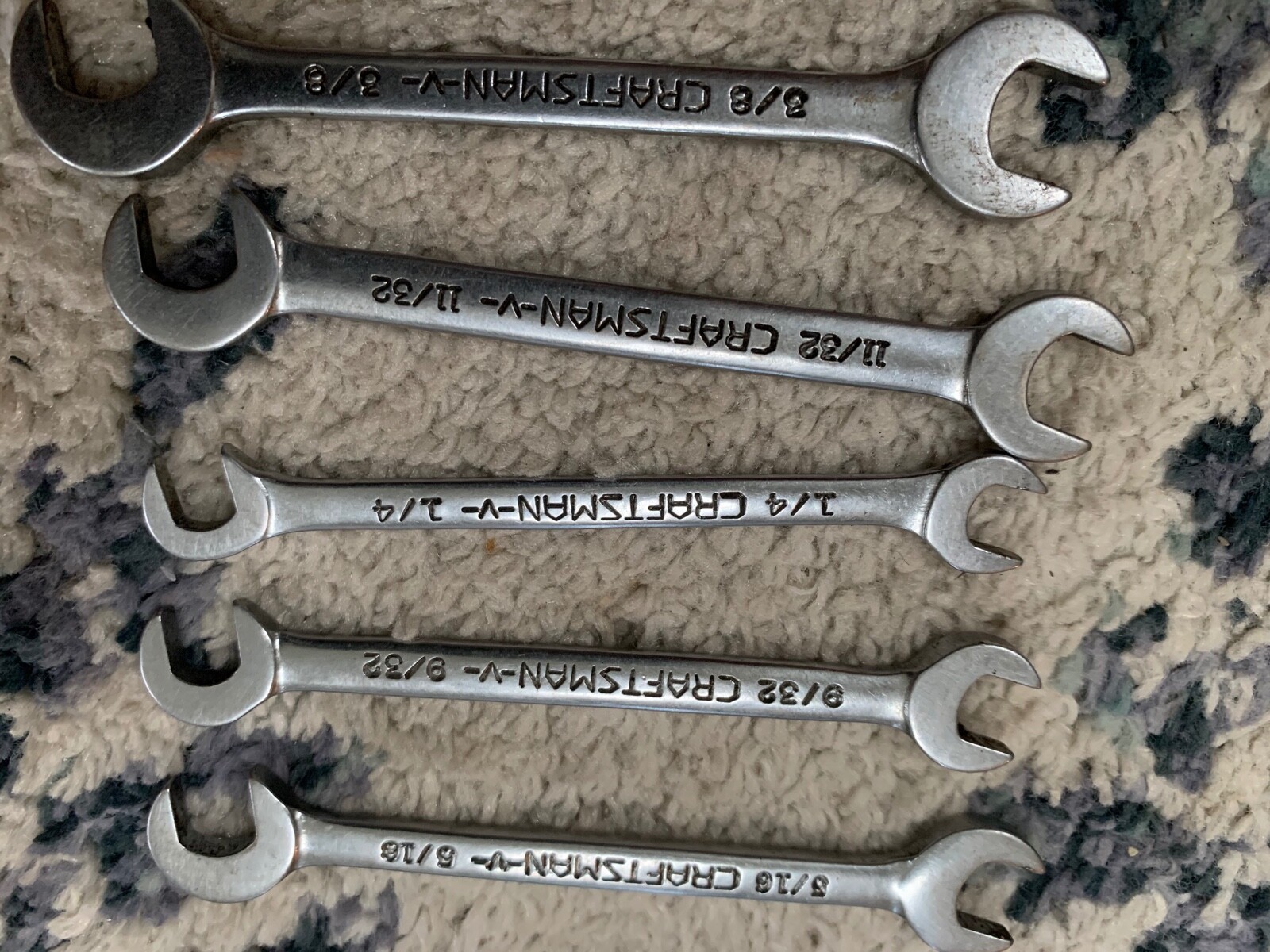 Vintage Craftsman wrench set ( only 6 piece) (lot#19303)