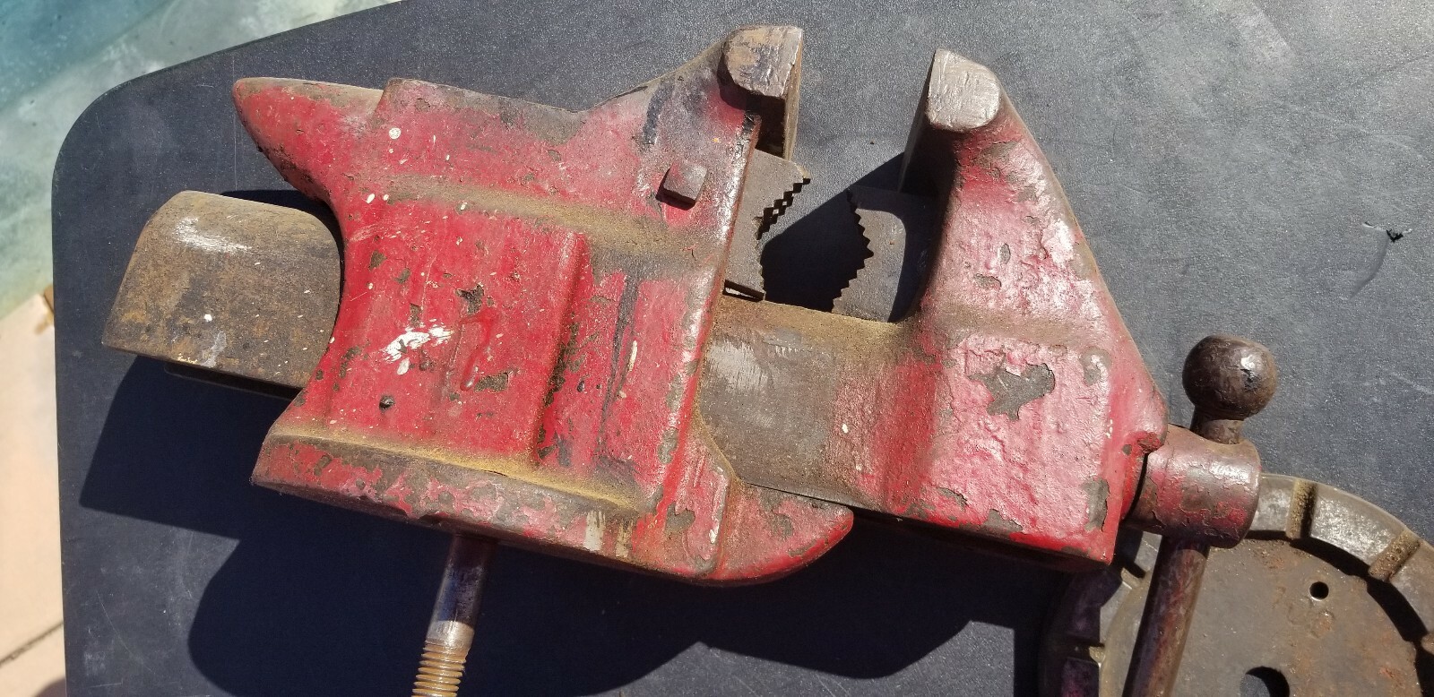 Vintage Hollands K 3-1/2 Jaws Vise Rare Erie, PA USA Metalworking Blacksmith