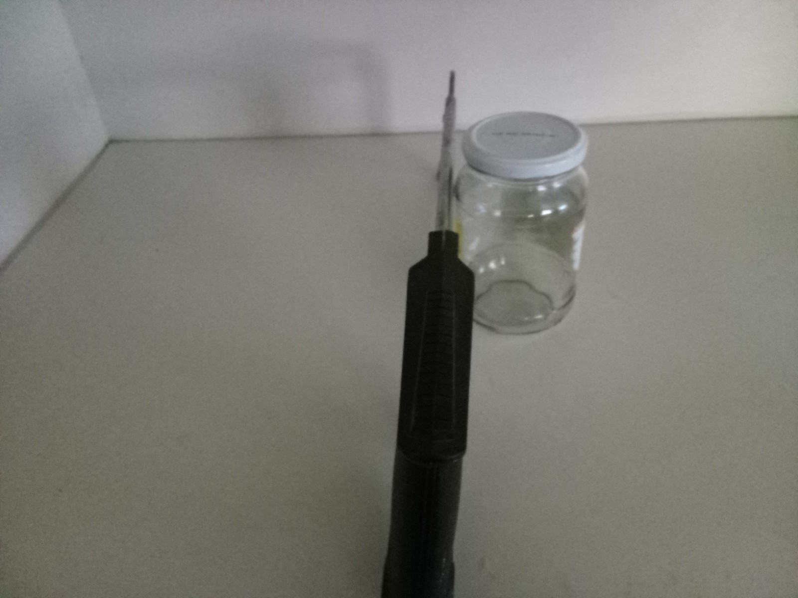 Vintage Disston Inc. No 368 USA Hacksaw. Black handle.