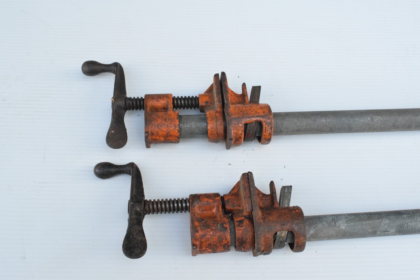 PONY 3/4″ PIPE CLAMP 2PC LOT 36″ 30″ WOODWORKING SHOP TOOL WOOD GLUE UP TOOLS