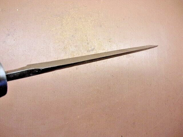Unique 3/4″ Straight Edge Chisel Made from a File 17 1/2″ Long w/Sheath LQQK!