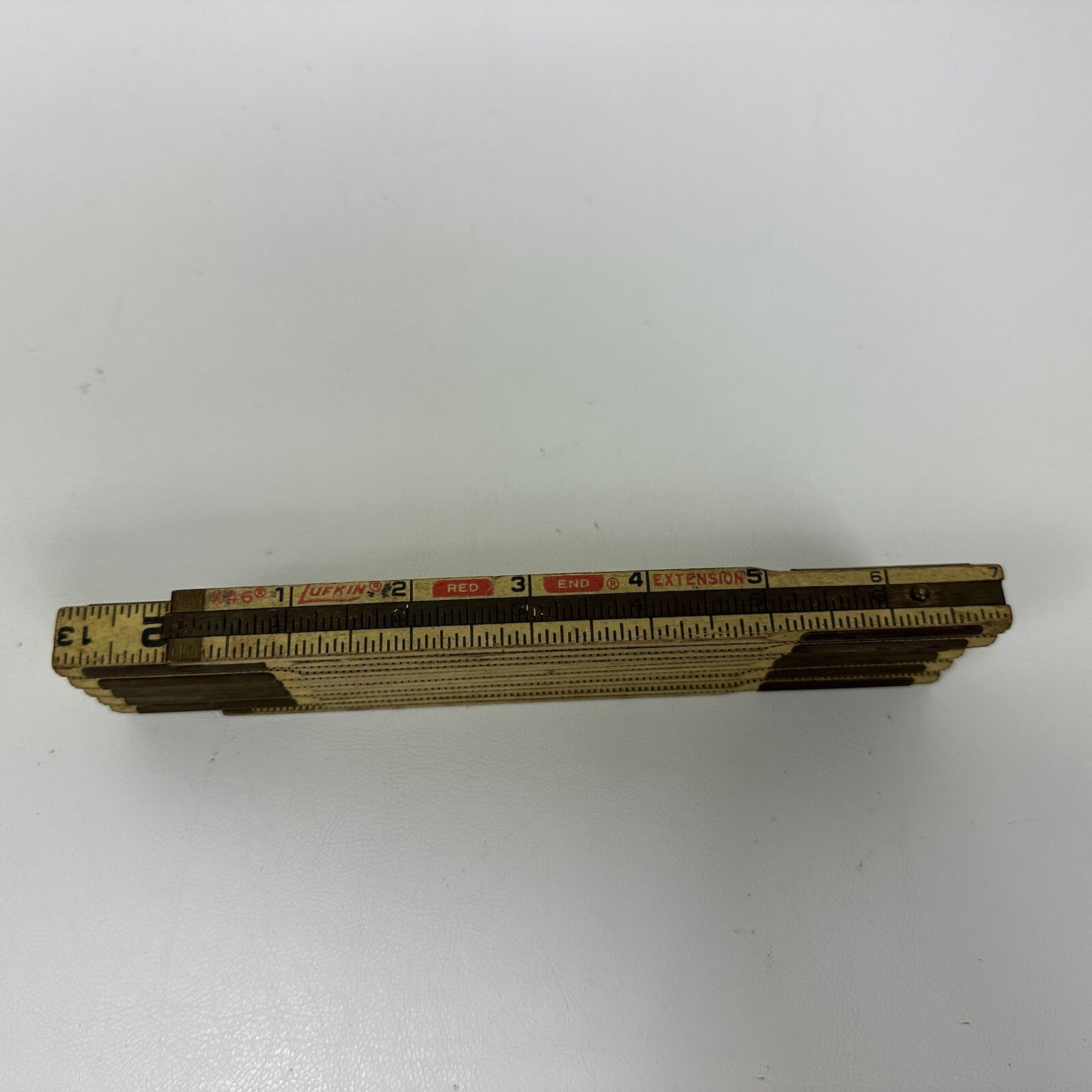 LUFKIN EXTENSION RULE NO. X46 VINTAGE WOODEN