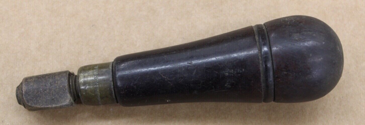 J.S.&J.FRAY’S PAT., BRIDGEPORT CT. U.S.A. hollow wooden tool holder-vintage