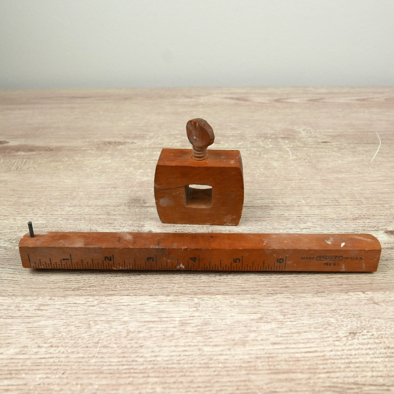 Vintage STANLEY NO. 61* WOOD SCRIBE Marking Gauge Tool 8 1/2″