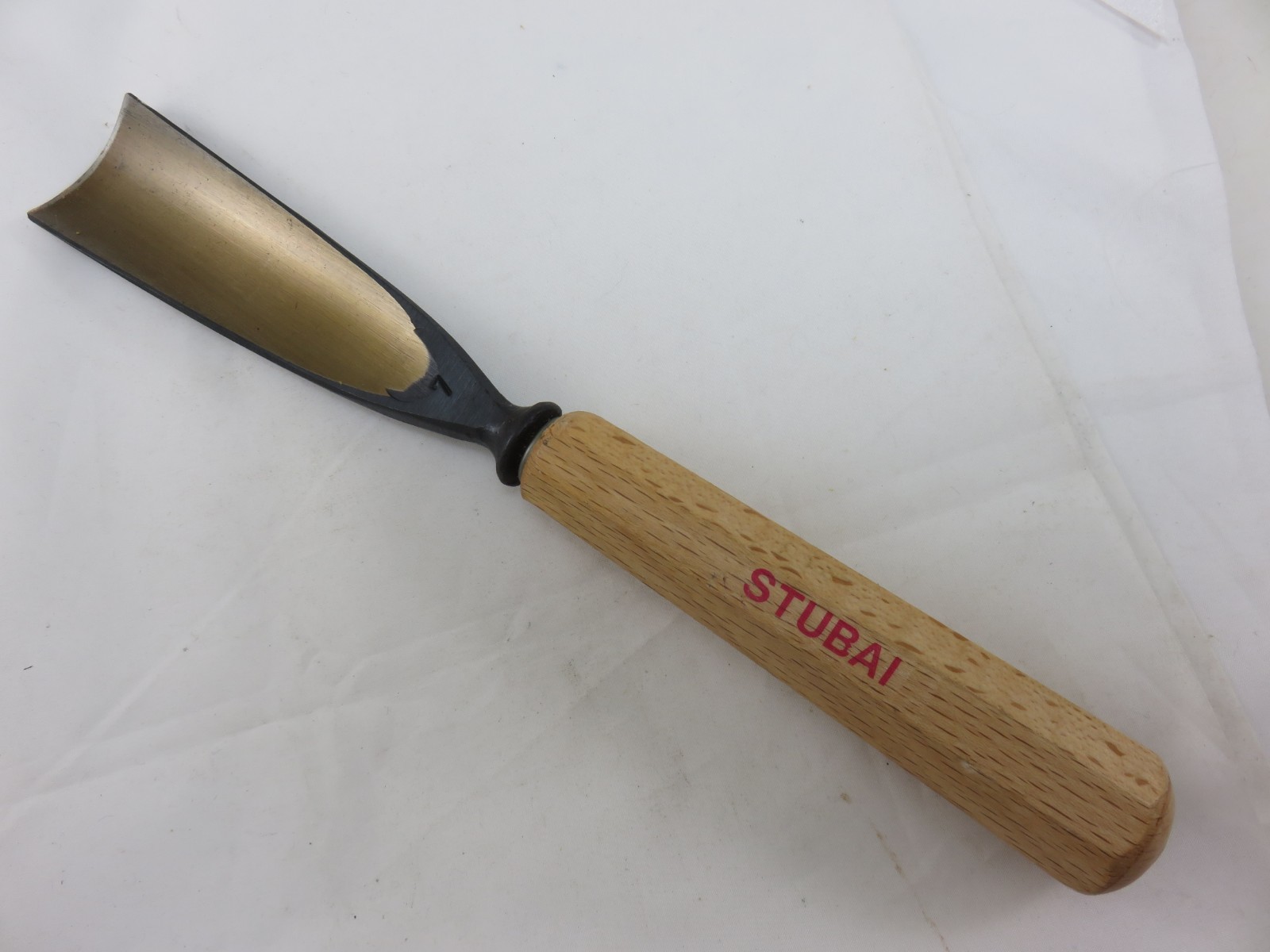 Stubai #7 Sweep 7 Straight Gouge Chisel Wood Carving Tool 40mm Austria UNUSED