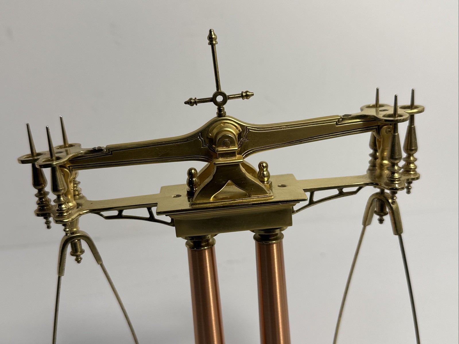 Franklin Mint 150th Anniversary California Gold Rush Brass Balance Scale Weights