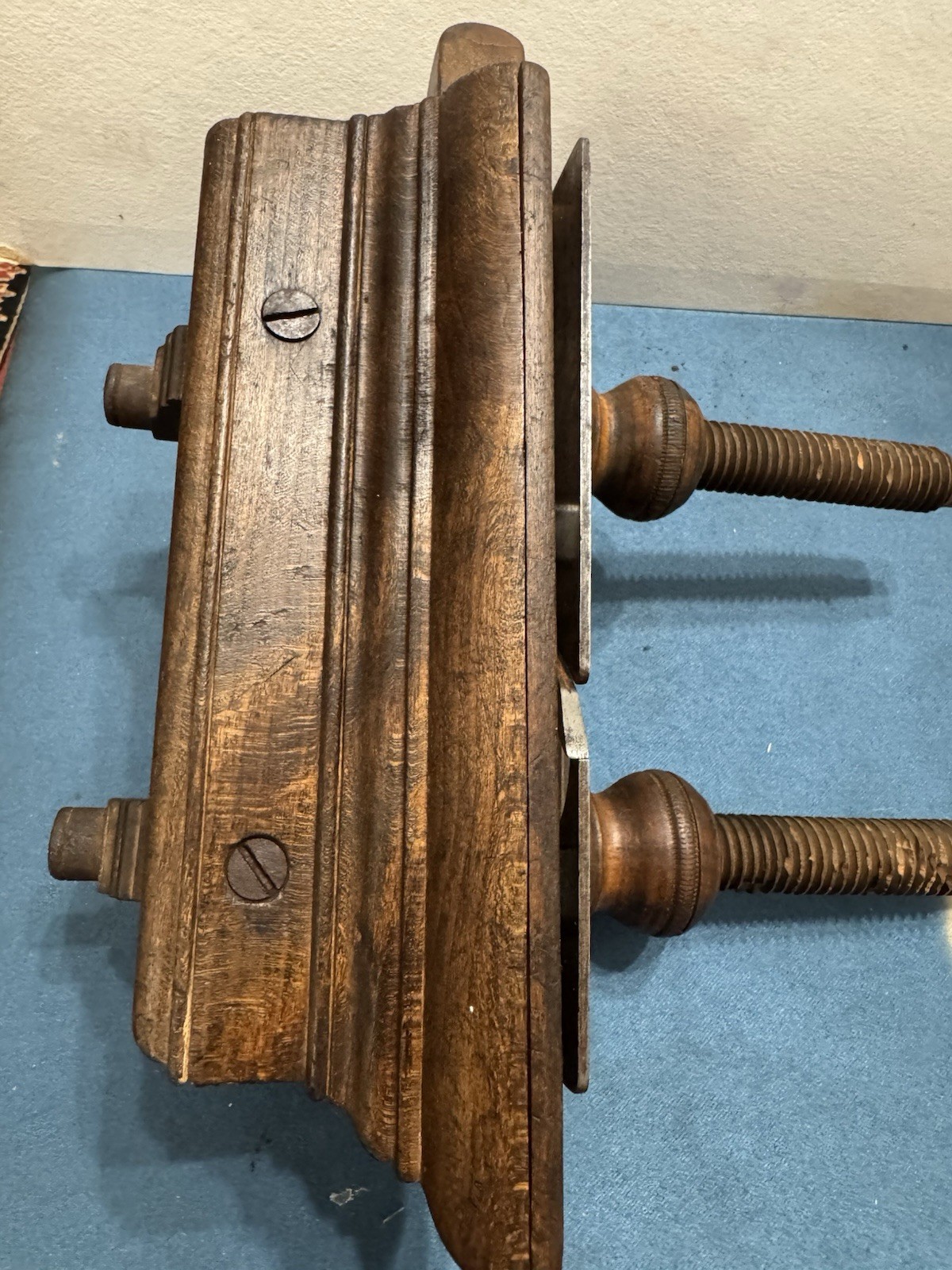 Awesome!! Ohio Tool Co. Antique Original Wooden Plow Plane w/ Iron Blade Ca 1870