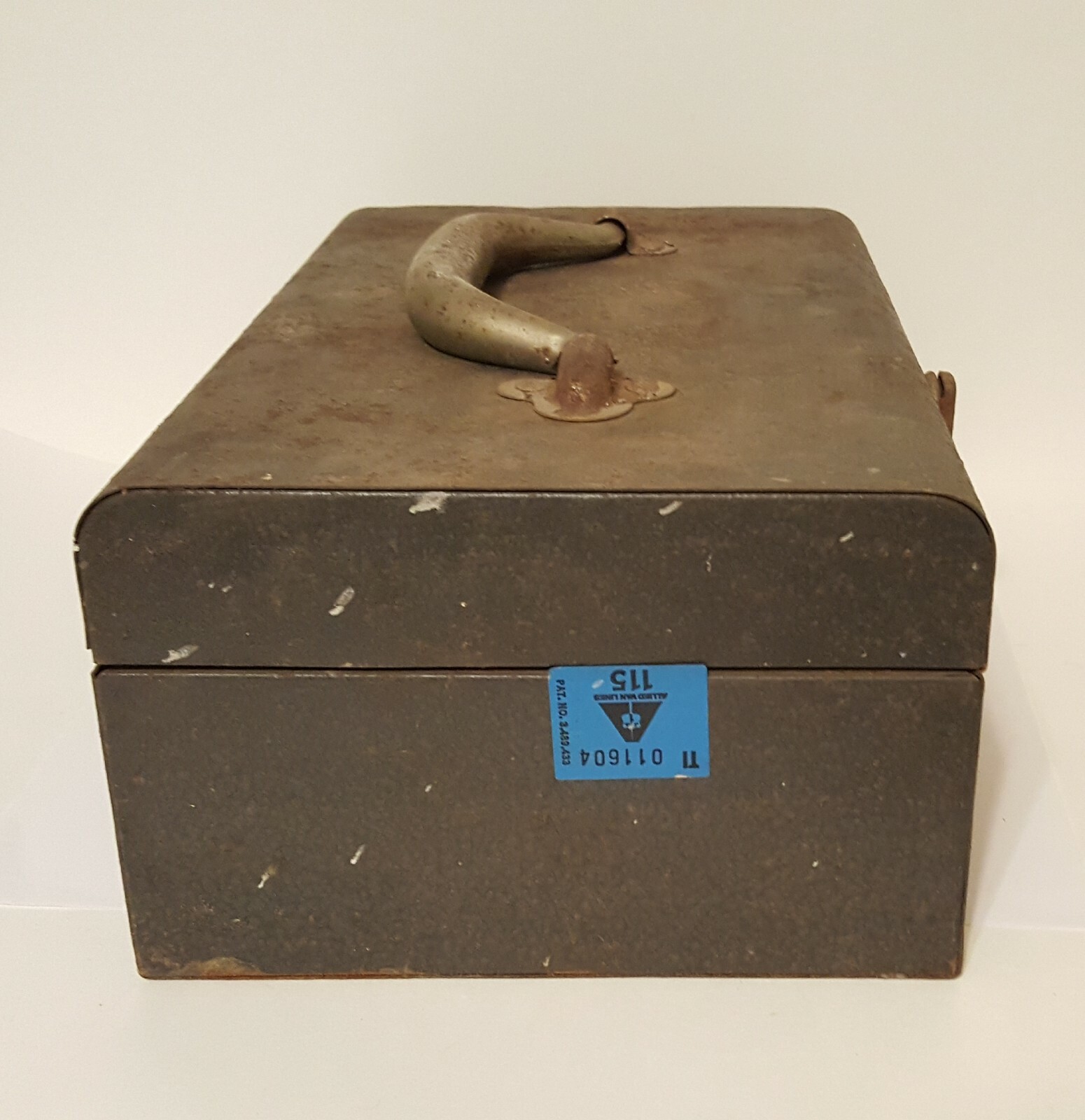 Vintage Sears Metal Power Tool Case w Handle -1801 Drill Kit Case Only-Rusted