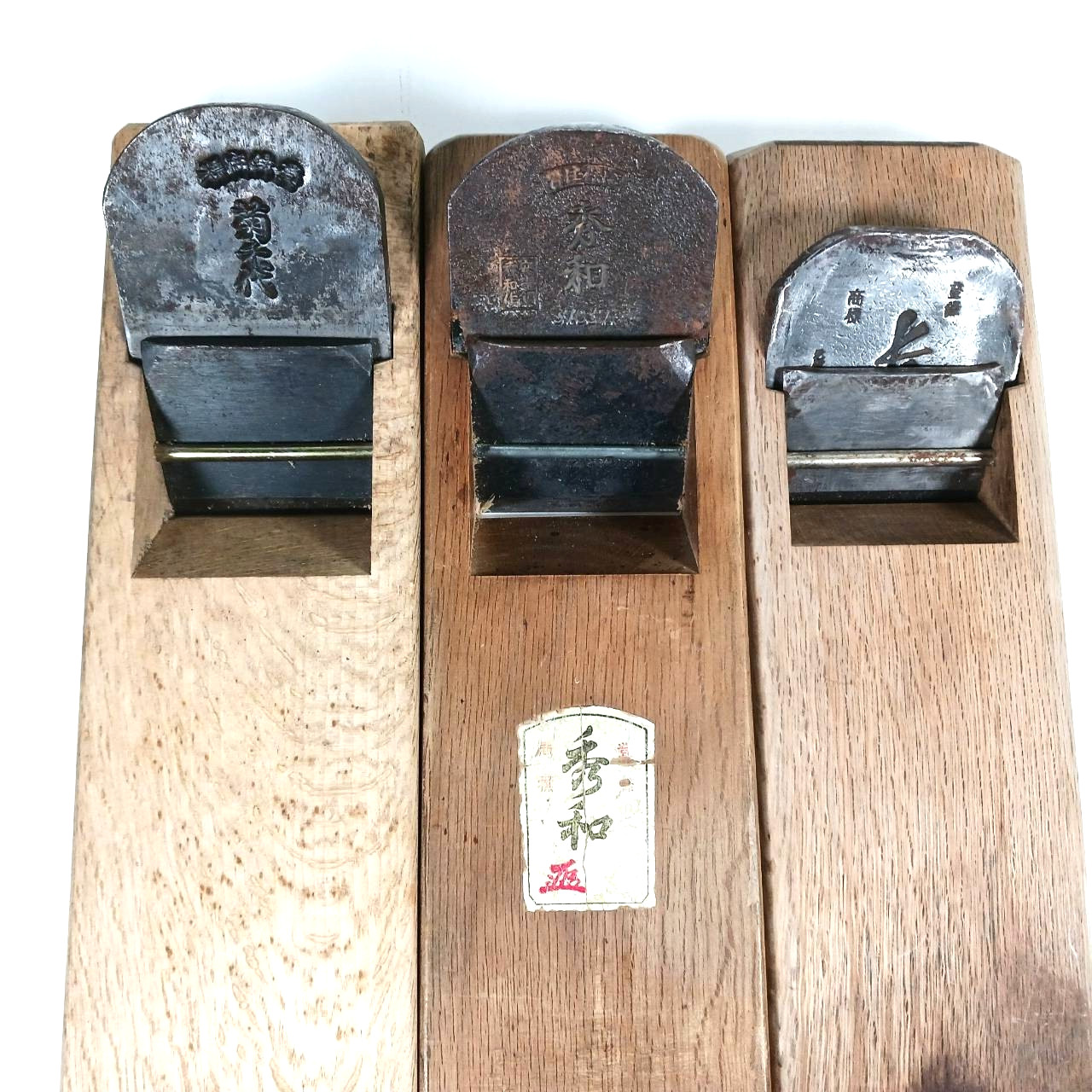 Japanese Sunpachi Kanna Plane set of 3 Kikuchiyo 菊千代 etc. 70-72mm Japan / BB023T