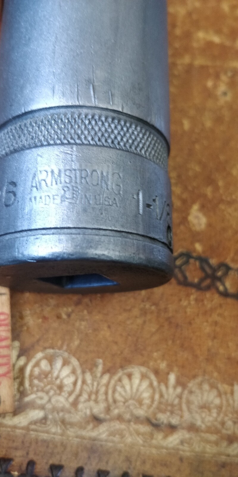Vintage Armstrong Socket 1/2″ Drive, Size 1-1/8″, 12-Point, SD-1236 🇺🇸 – Older