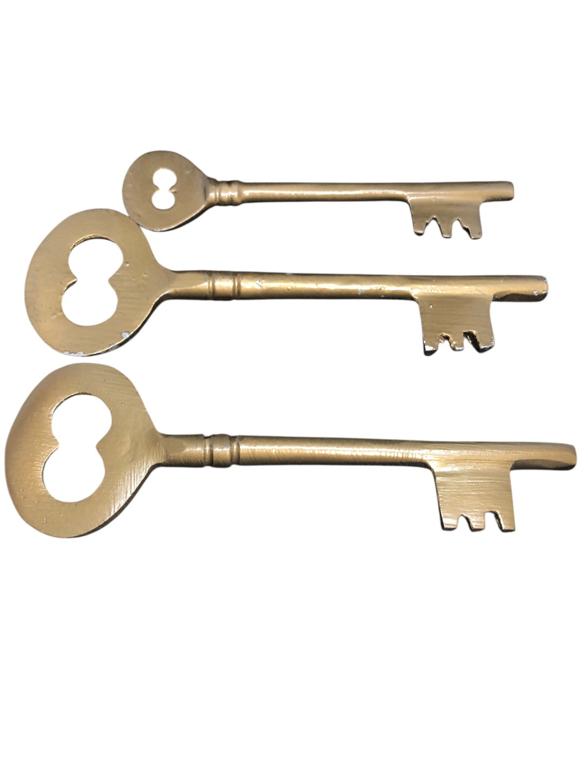 3 Vintage Reproduction Skeleton Keys For Decoration
