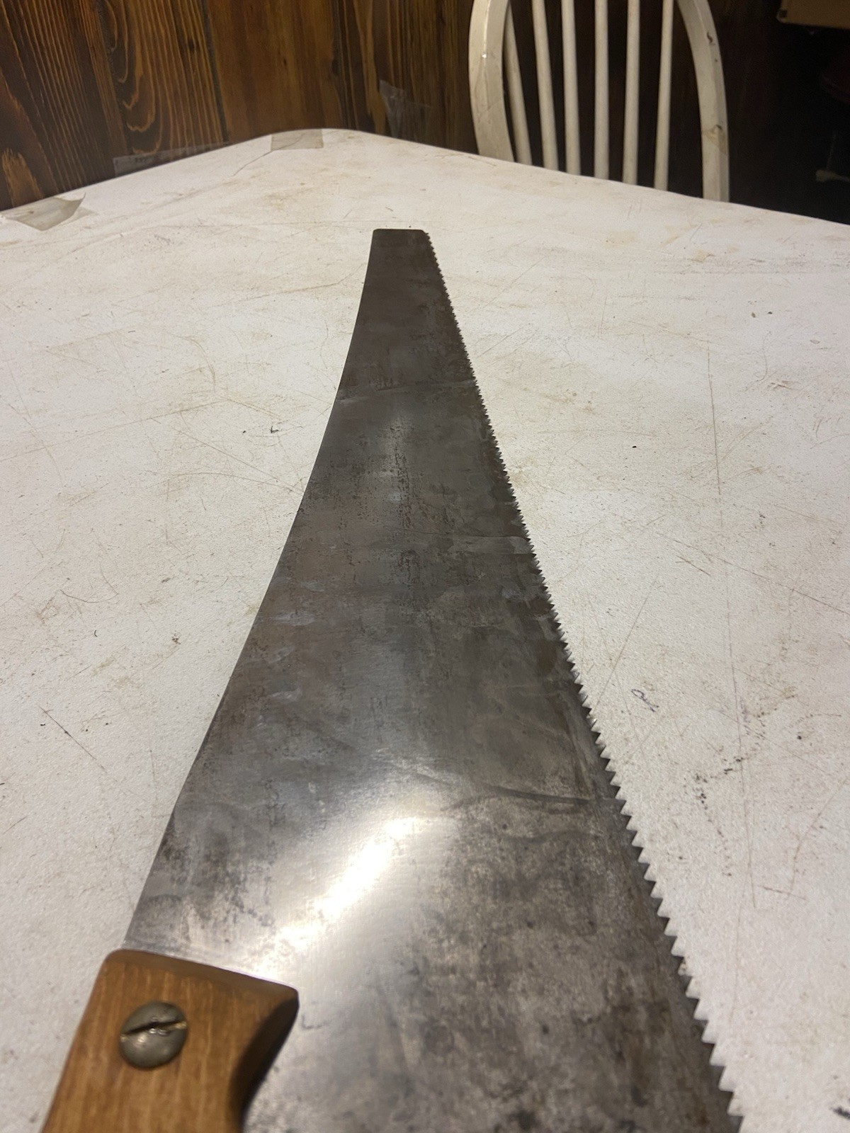 Vintage PENNSYLVANIA SAW CORP 26″ Crosscut Hand Saw. Collectible USA 6 TPI