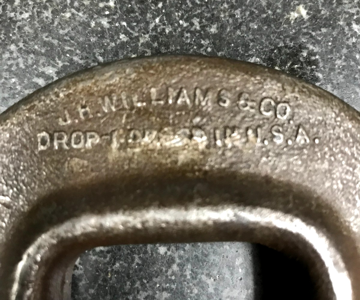 VINTAGE J.H. WILLIAMS & C0. No. 1 VULCAN HEAVY SERVICE C CLAMP MADE IN THE USA!