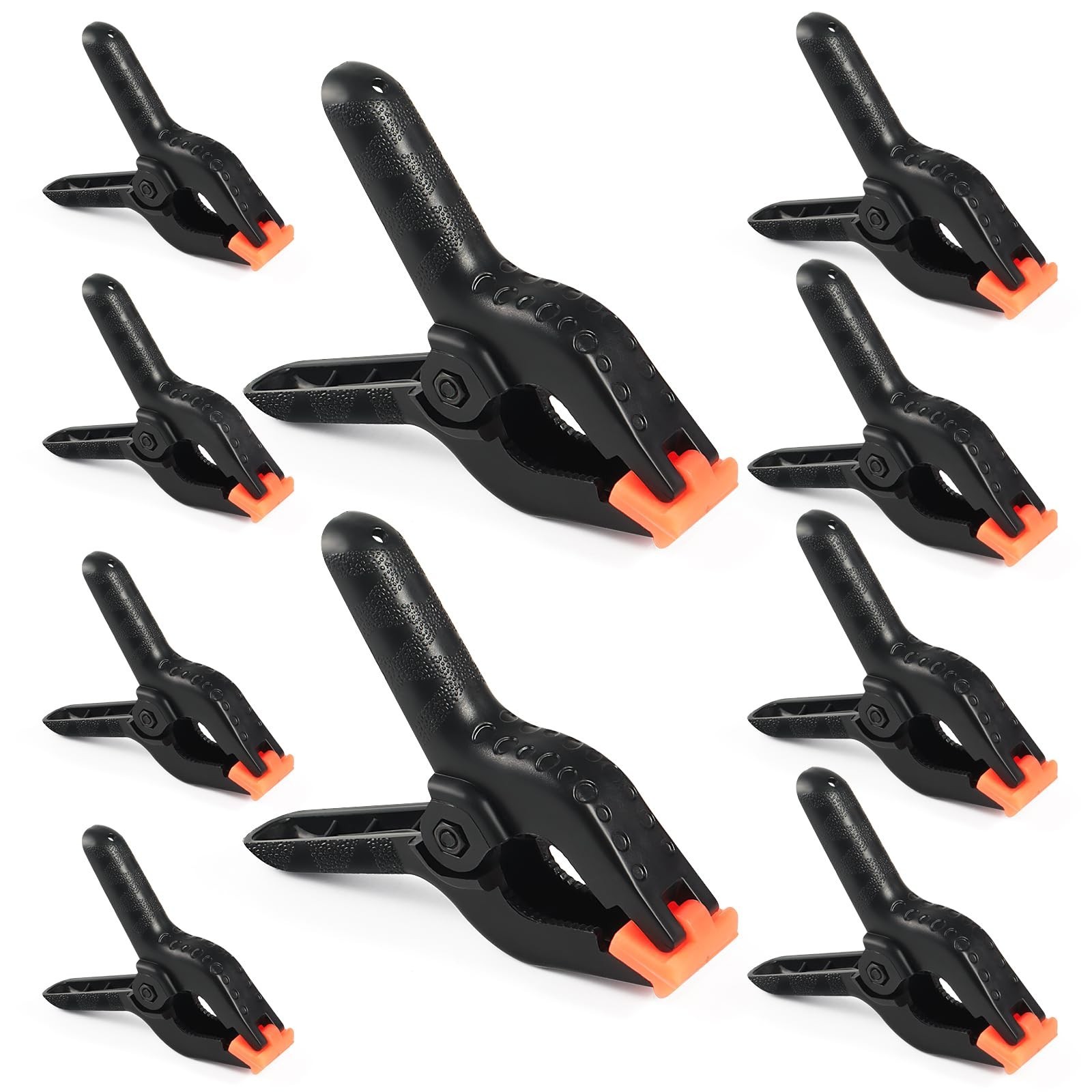 RELBRO Spring Clamps, Assorted Sizes Plastic Clips for Woodworking Balloon Ar…