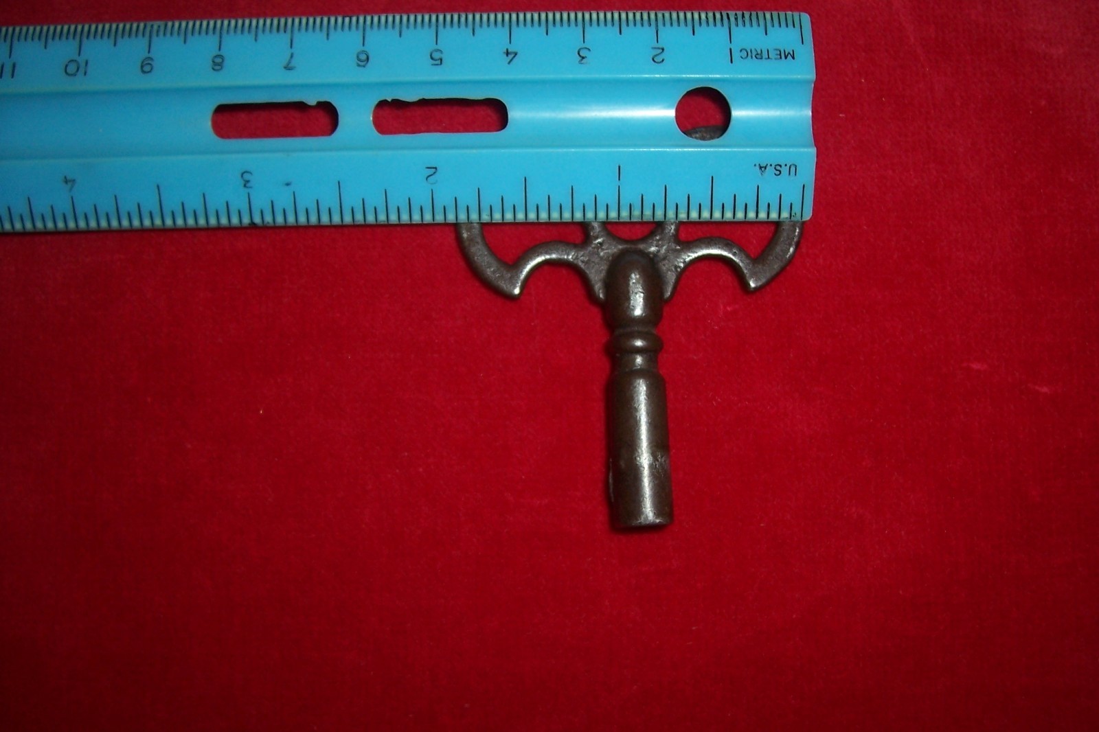 Vintage Ornate Antique Clock Winding? Metal Key