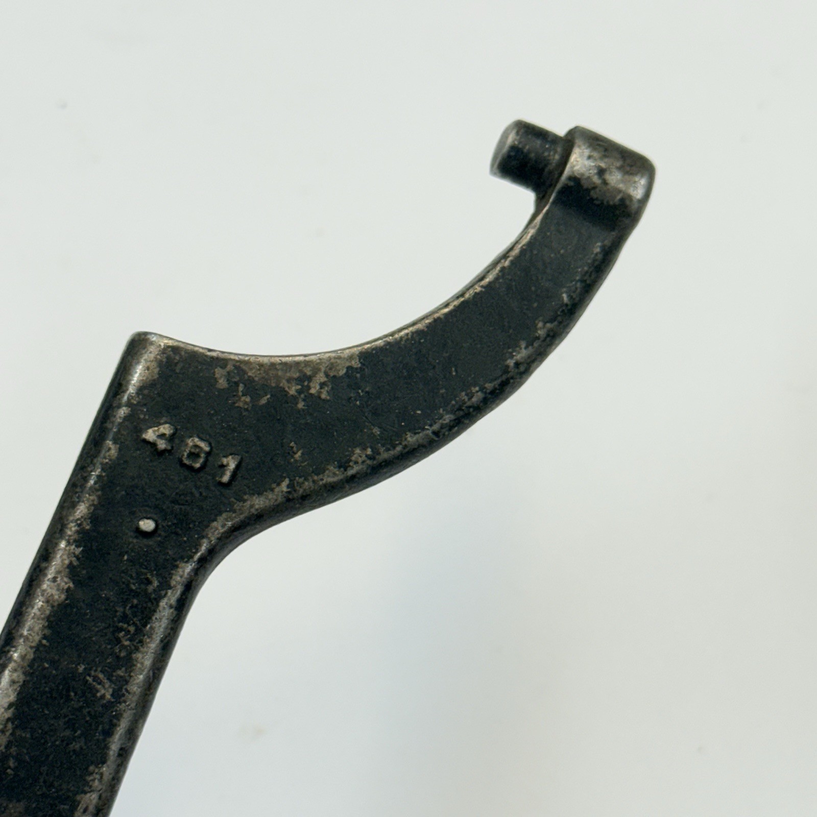 Vintage Armstrong No. 401 Hook Spanner Wrench C-Spanner USA Machinist Tool
