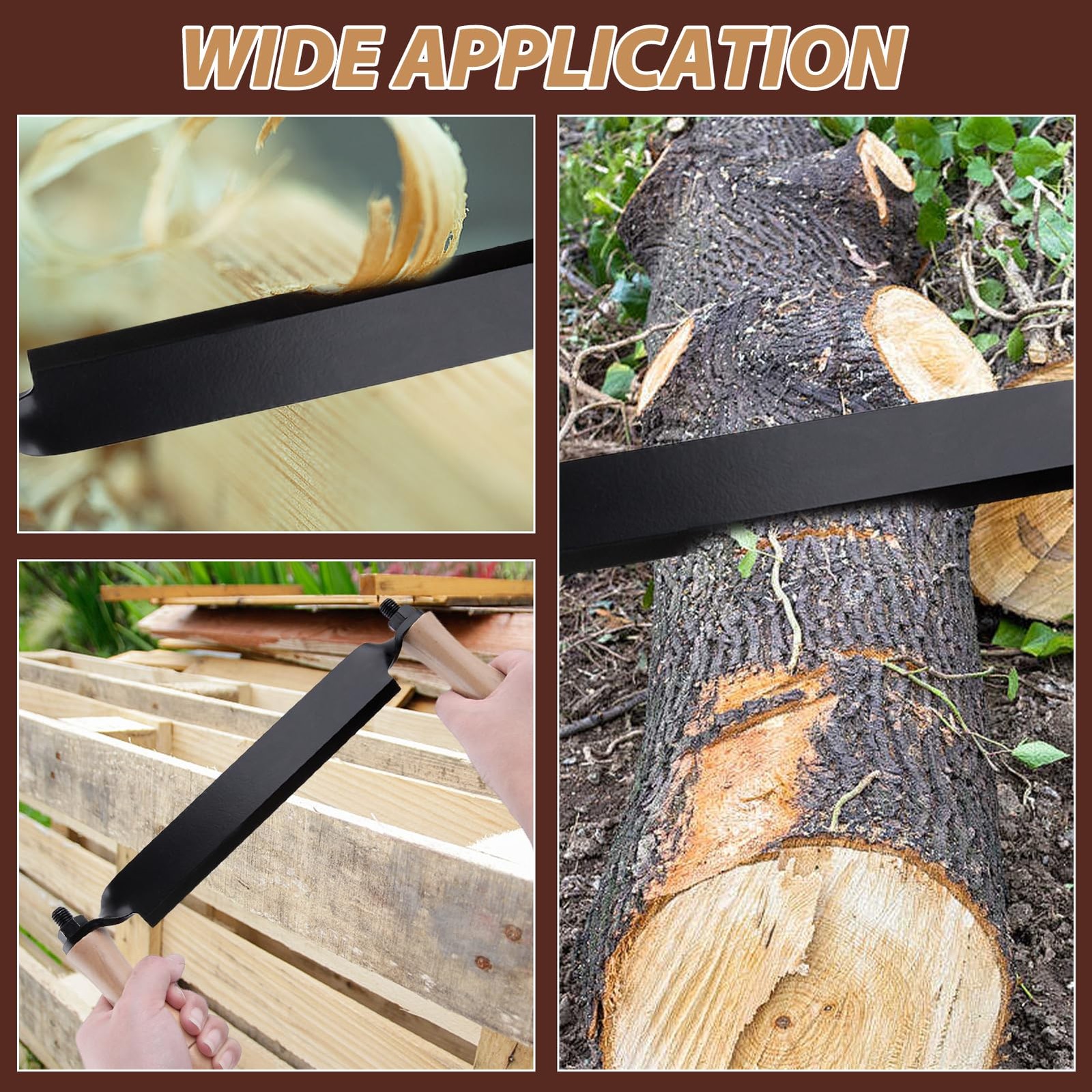 Draw Knife 10 Straight Draw Wood Shaver Woodworking Tool Debarking Peeler