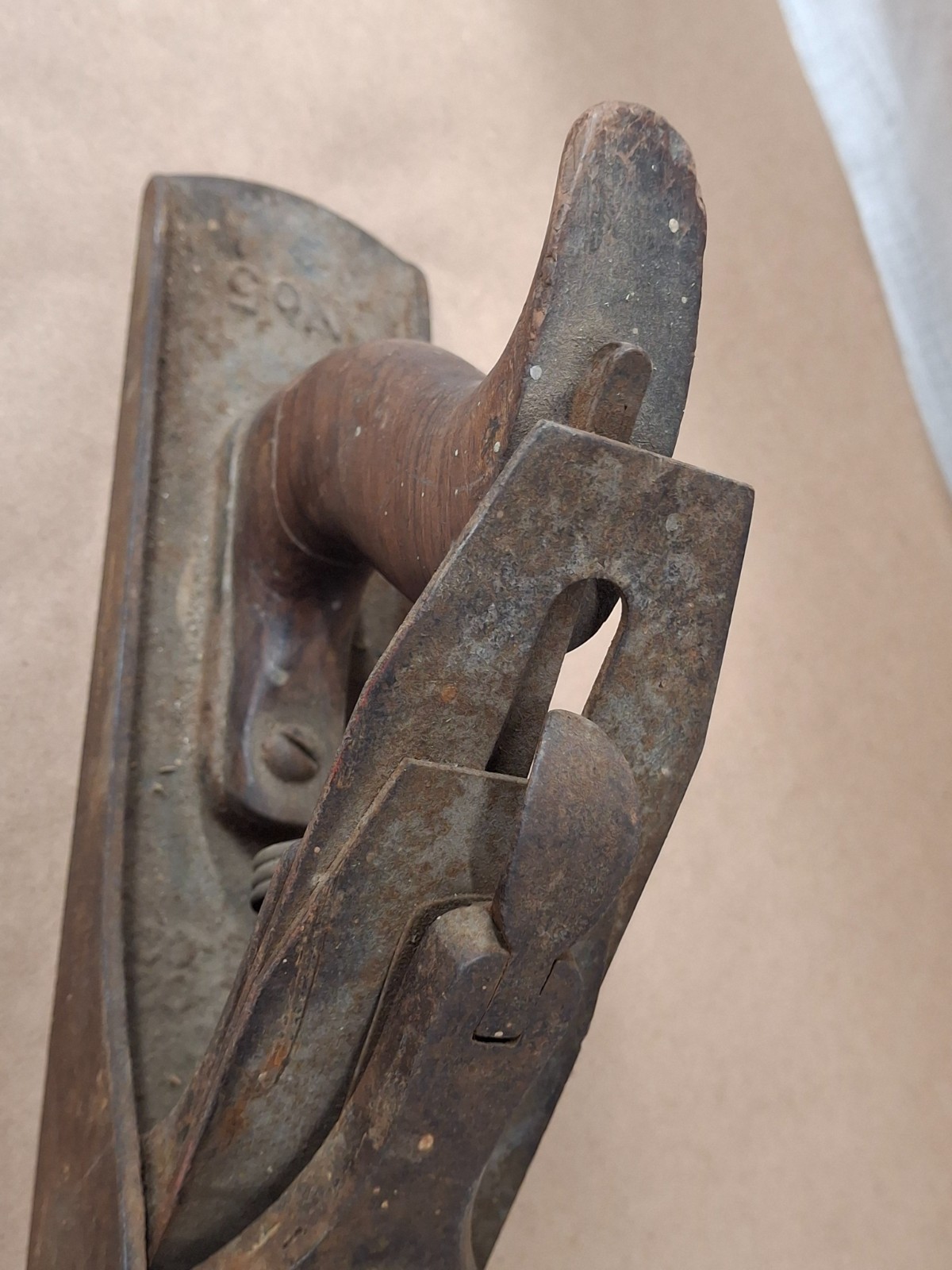 Vintage Stanley Bailey USA No 5 Wood Jack Plane Corrugated Ridged Bottom 14″