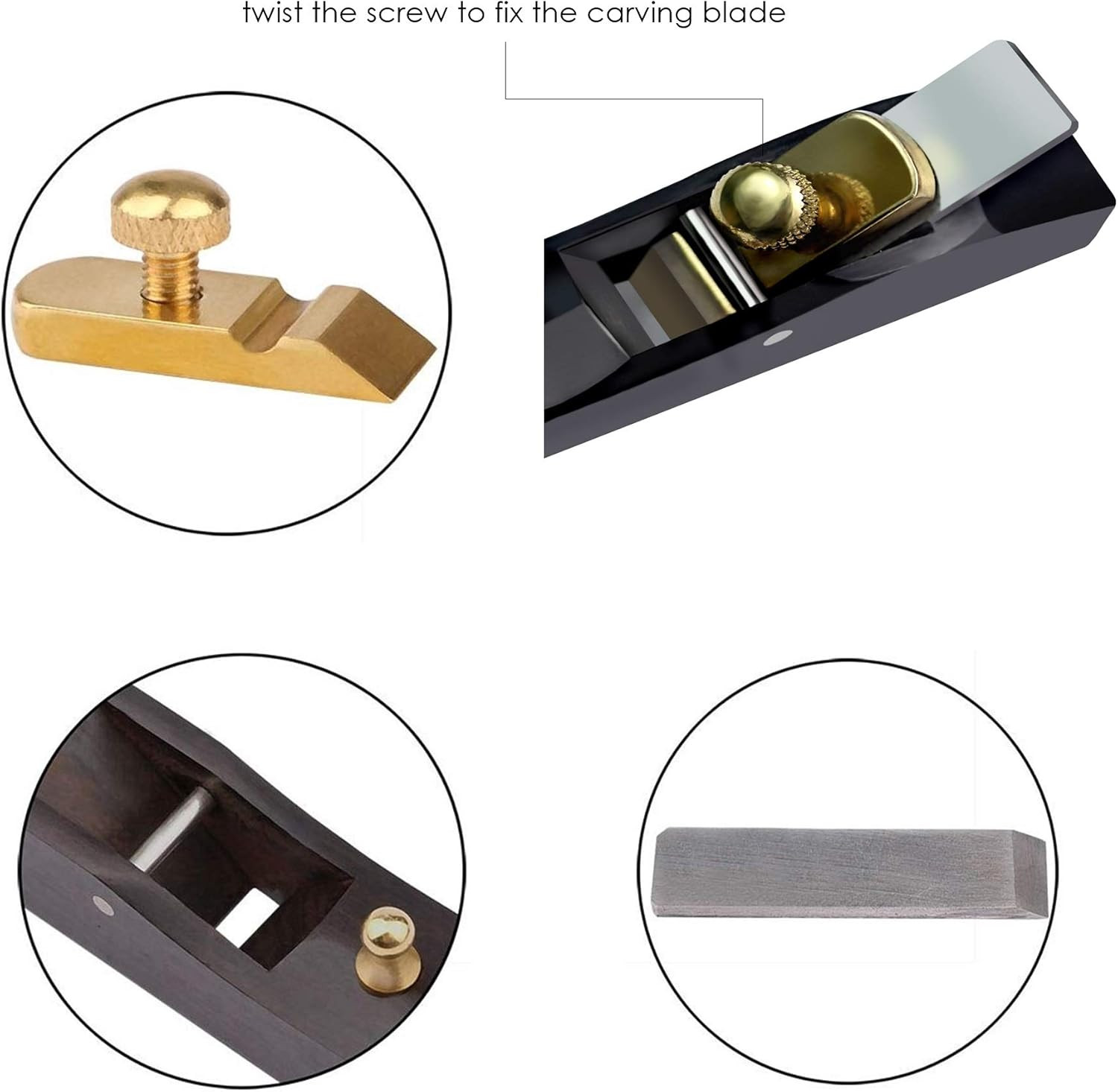 Mini Wood Planer,Block Hand Plane,Wood Plane, Woodcraft Hand Tool, Perfect for W