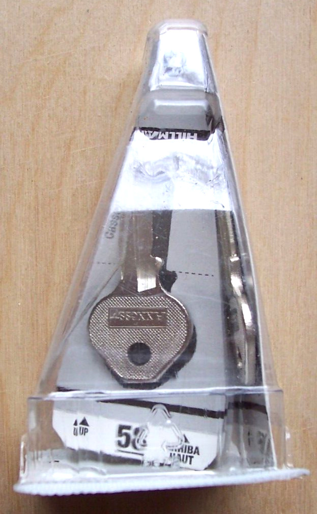 4 Hillman #87554 Silver #58 Universal Single Sided Blank Key