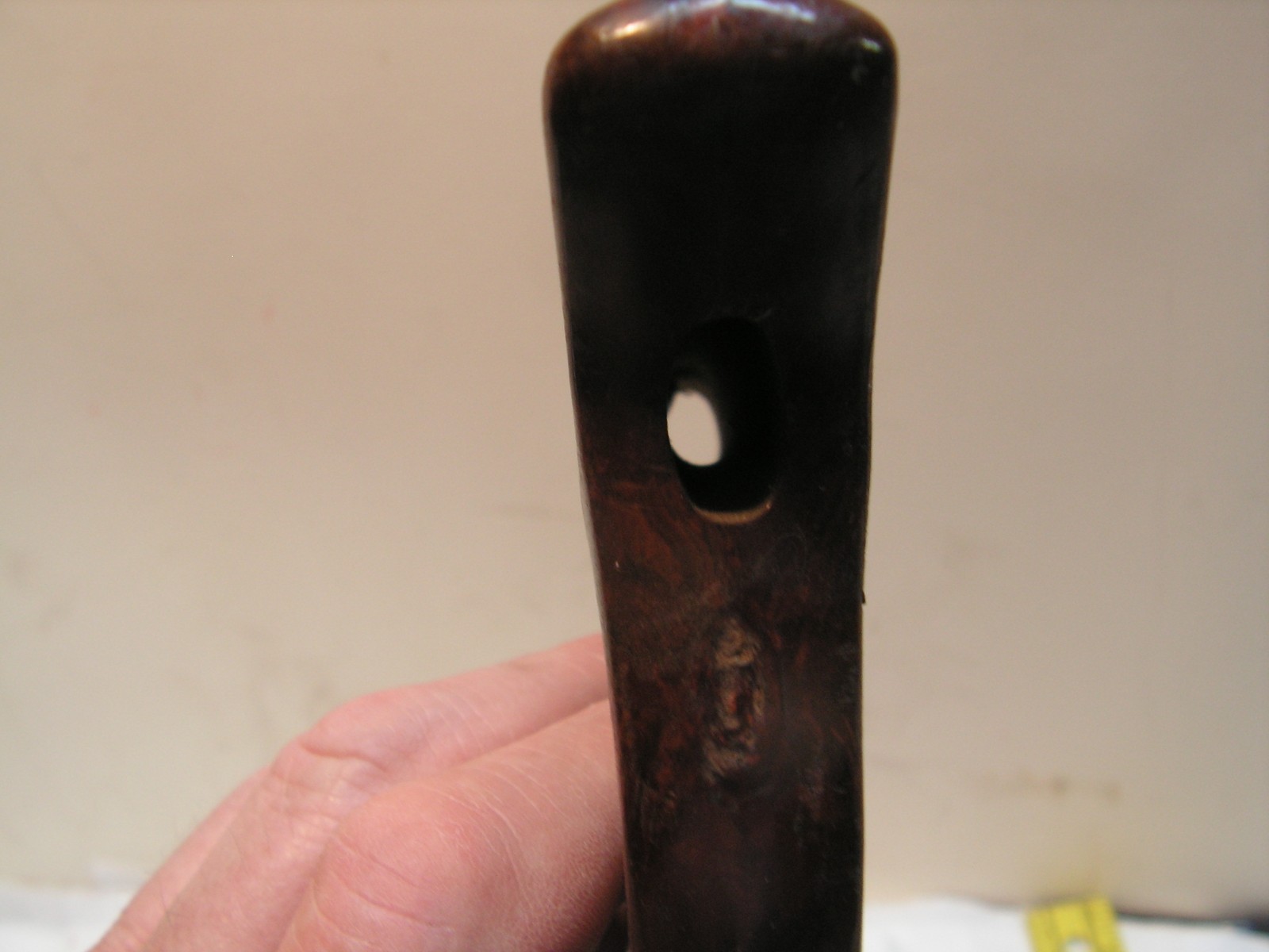 Vintage Disston U.S.A. Plastic Hand Saw Handle with Medallion & Bolts W/PATTERN