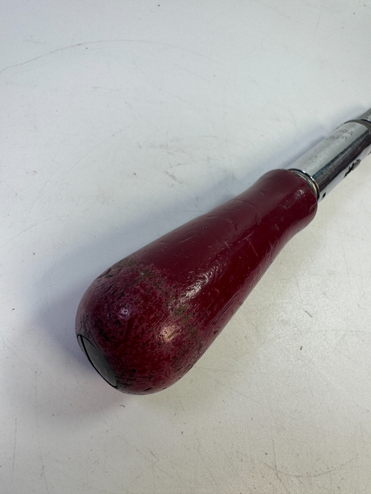Vintage Yankee No. 130A Ratcheting Spiral Push Drill Screwdriver Red Handle Work